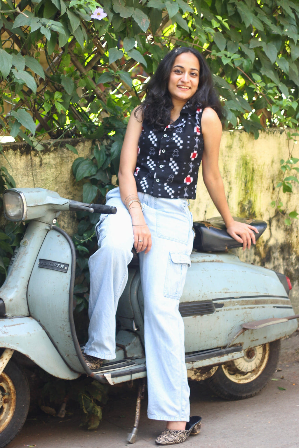 Bui Double Ikkat Handloom Top