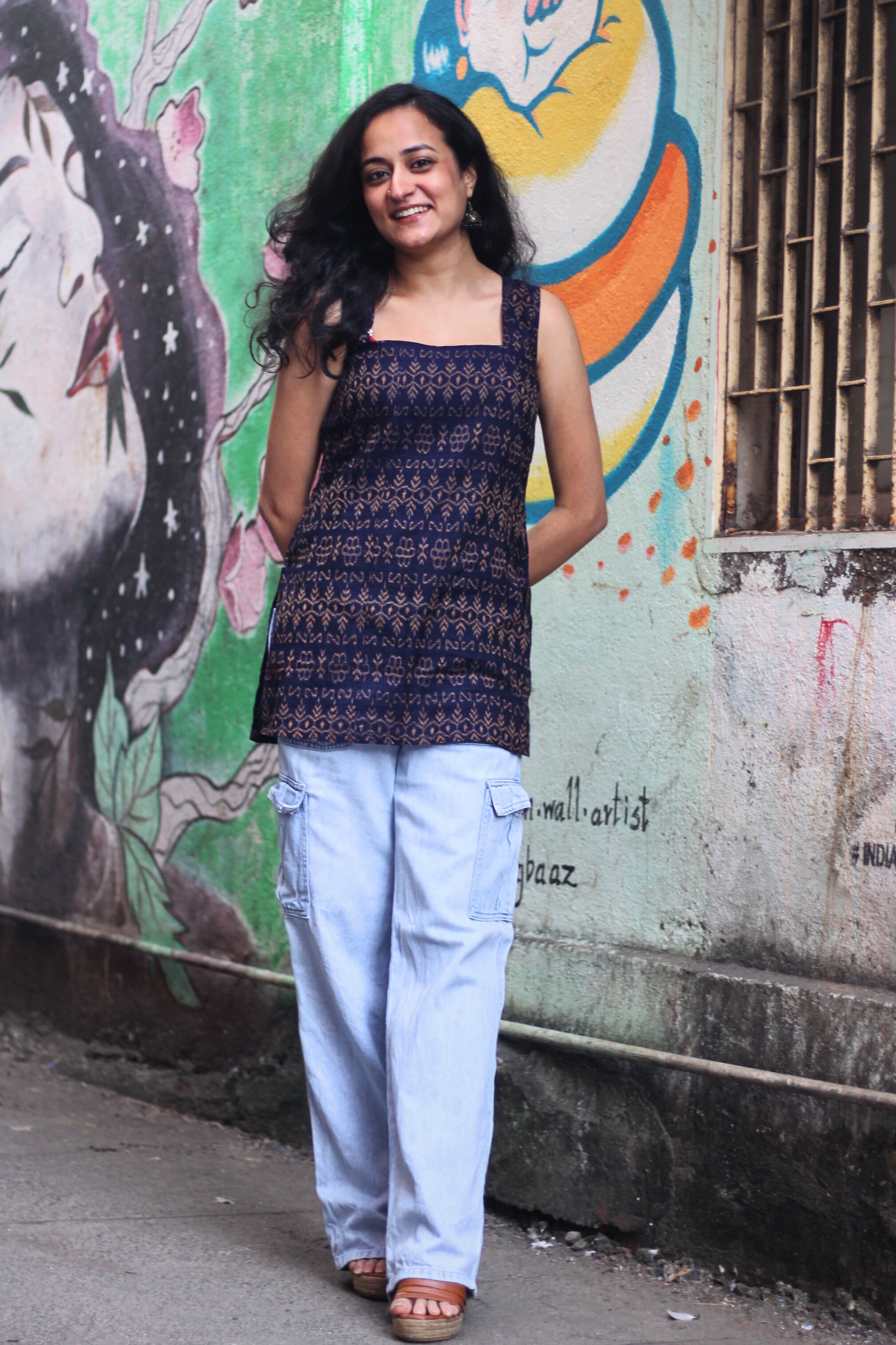 Maya Sambalpuri Ikkat Handloom Kurti
