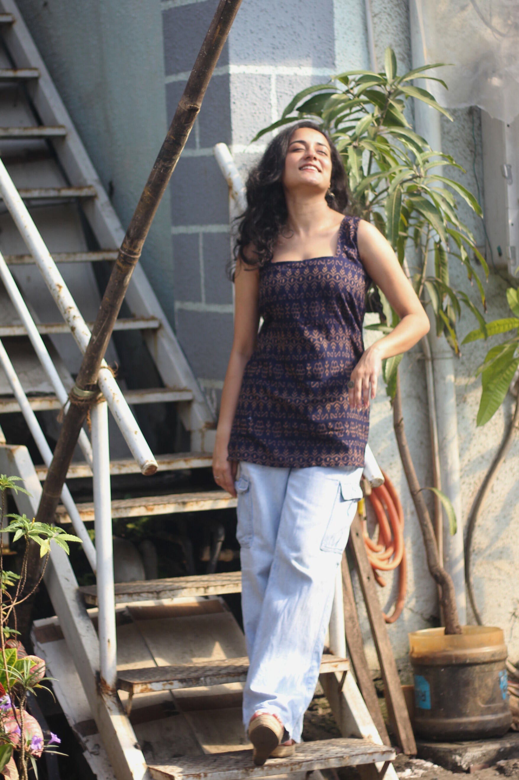 Maya Ikkat Handloom Kurti