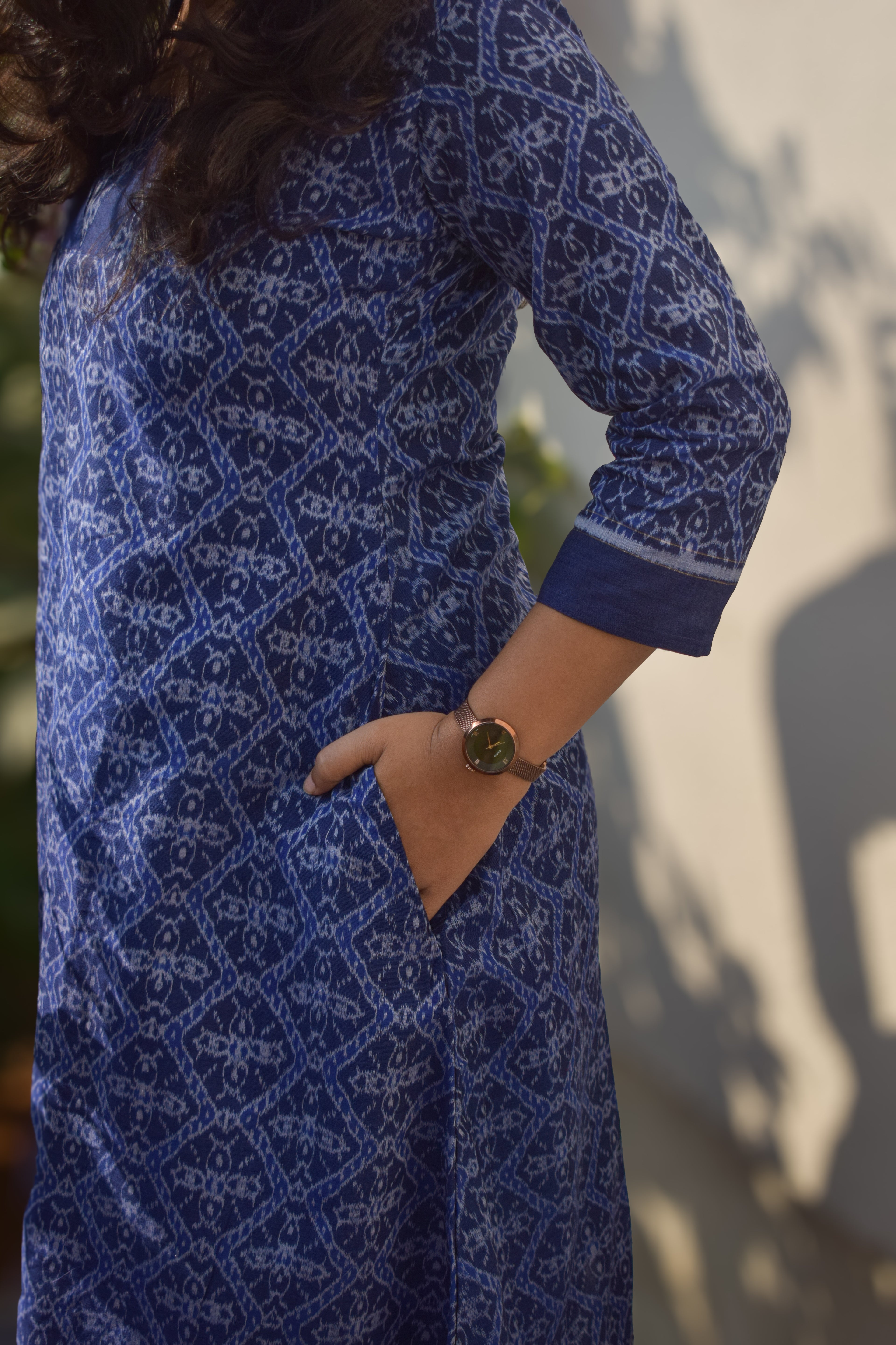 Leher Sambalpuri Handloom A-Line kurti