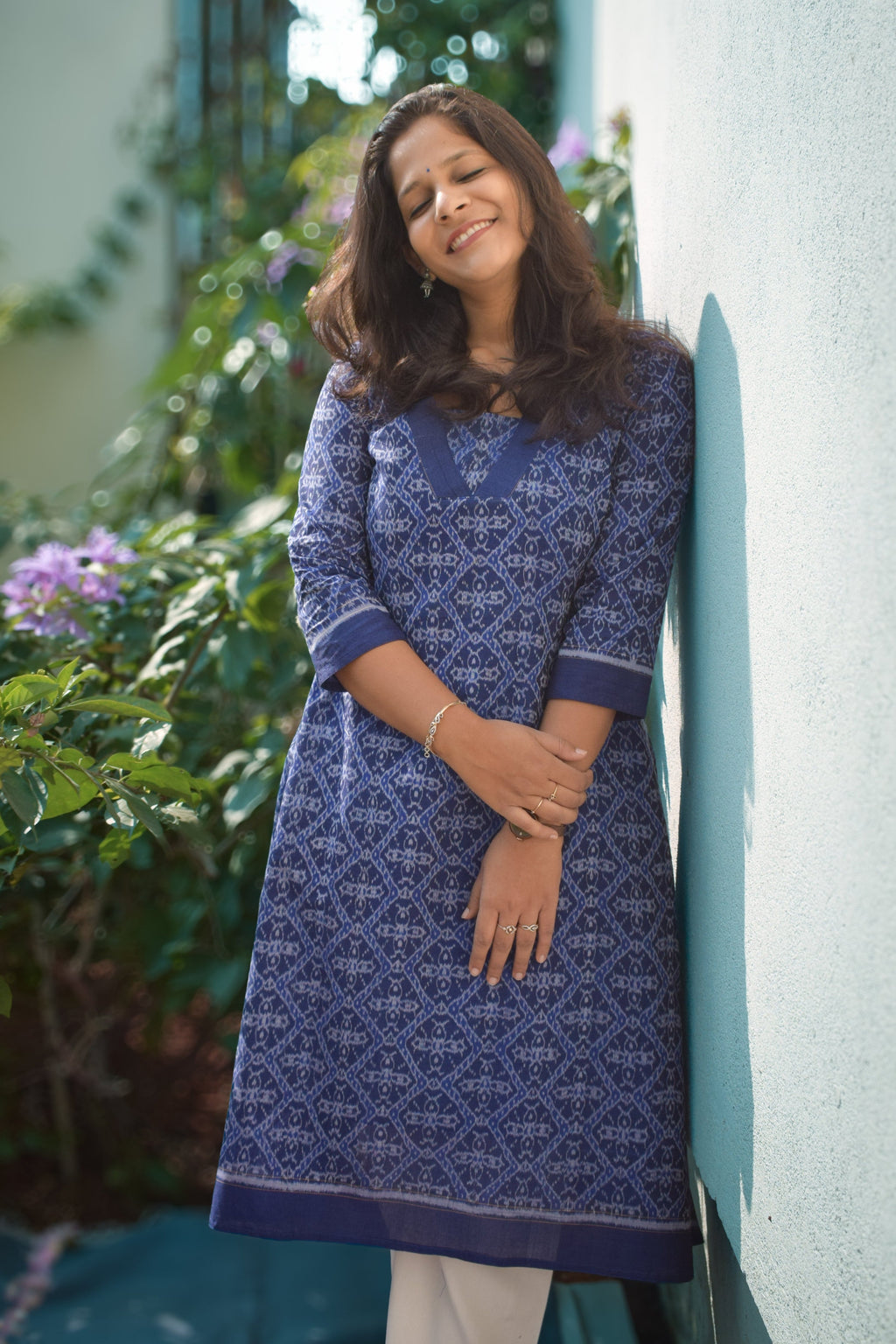 Leher Sambalpuri Handloom A-Line kurti