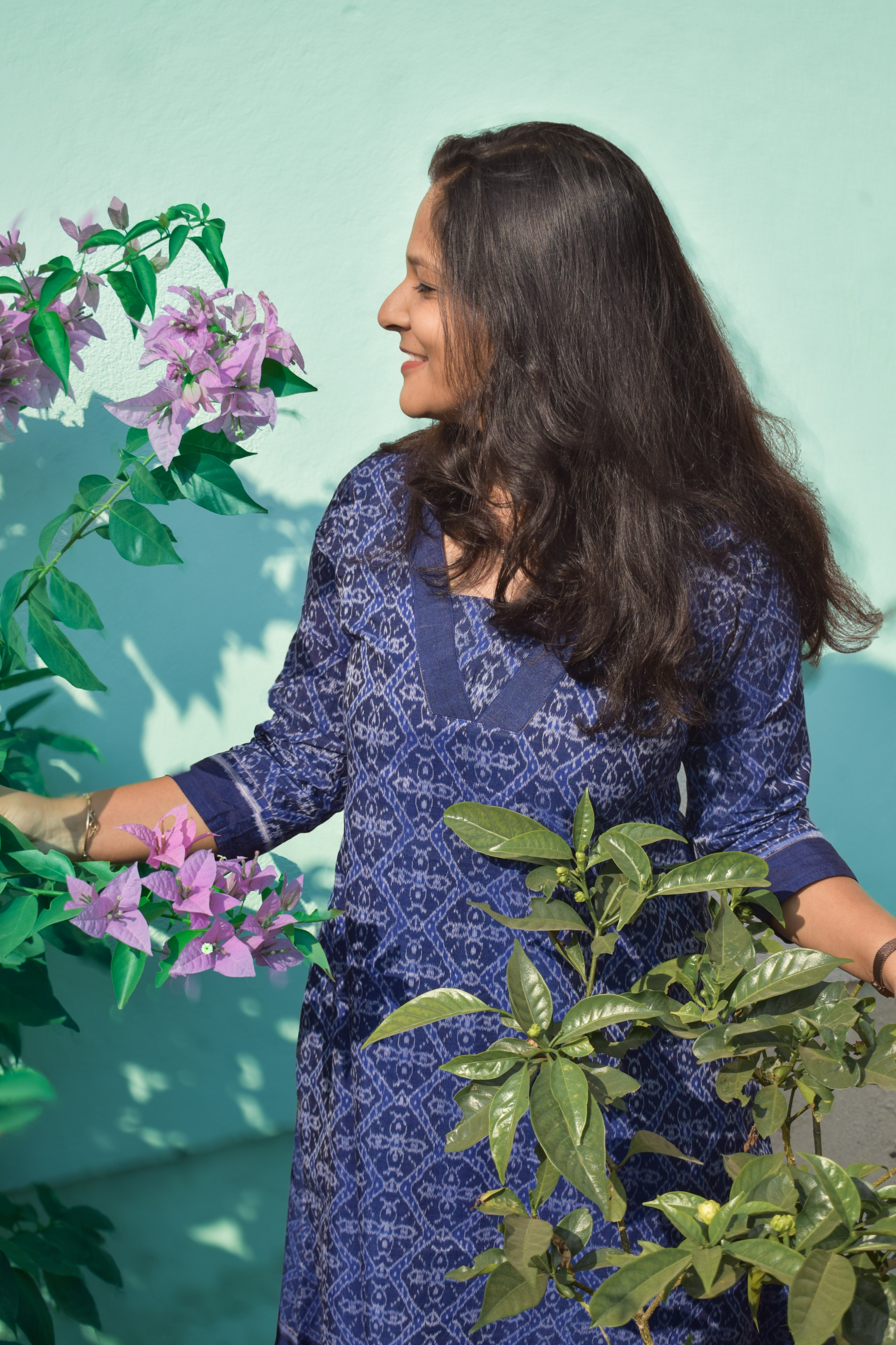 Leher Sambalpuri Ikkat Handloom A-Line kurti