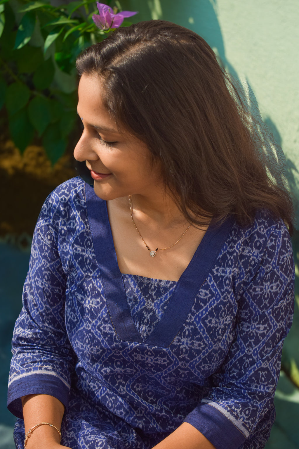 Leher Sambalpuri Handloom A-Line kurti