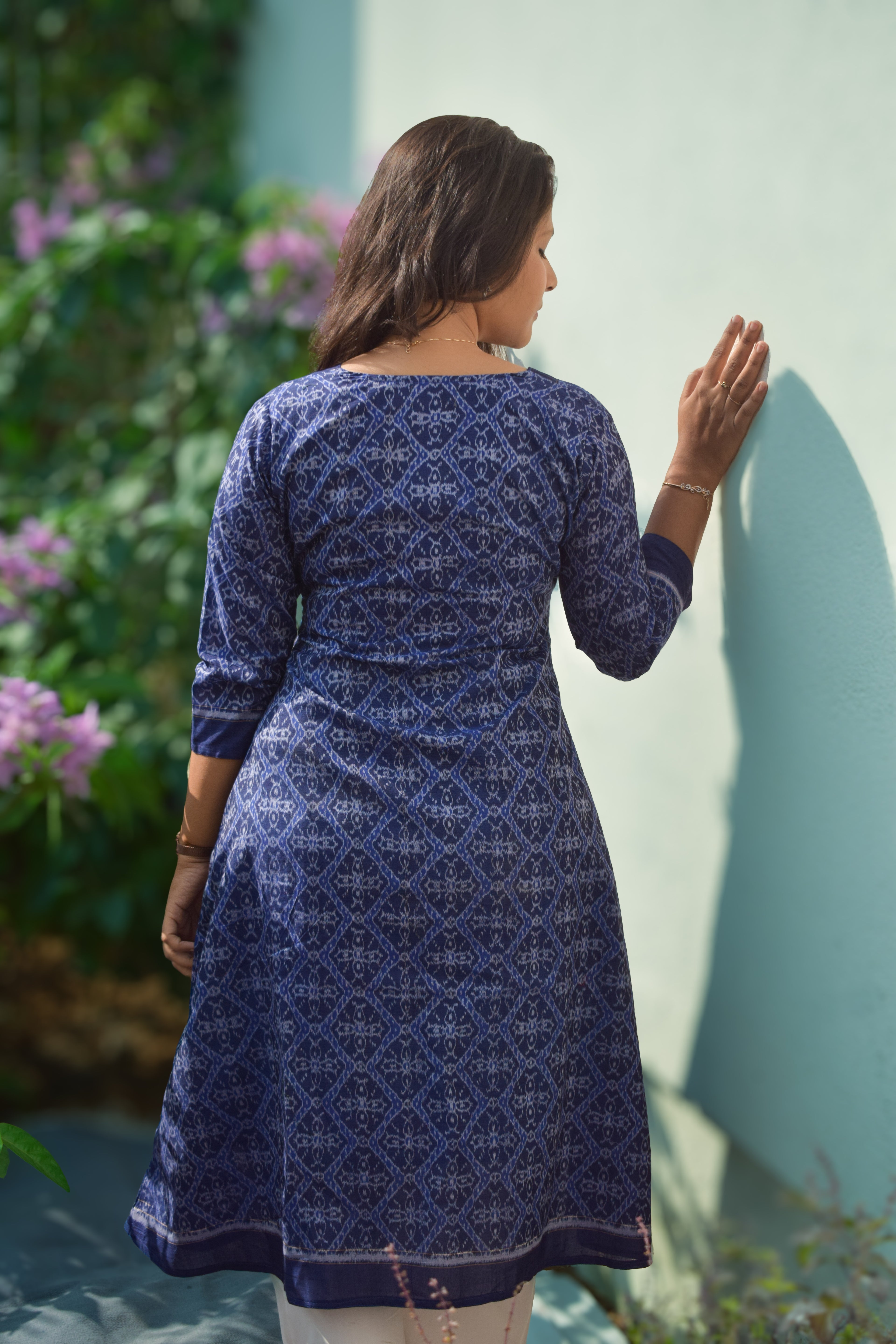 Leher Sambalpuri Handloom A-Line kurti