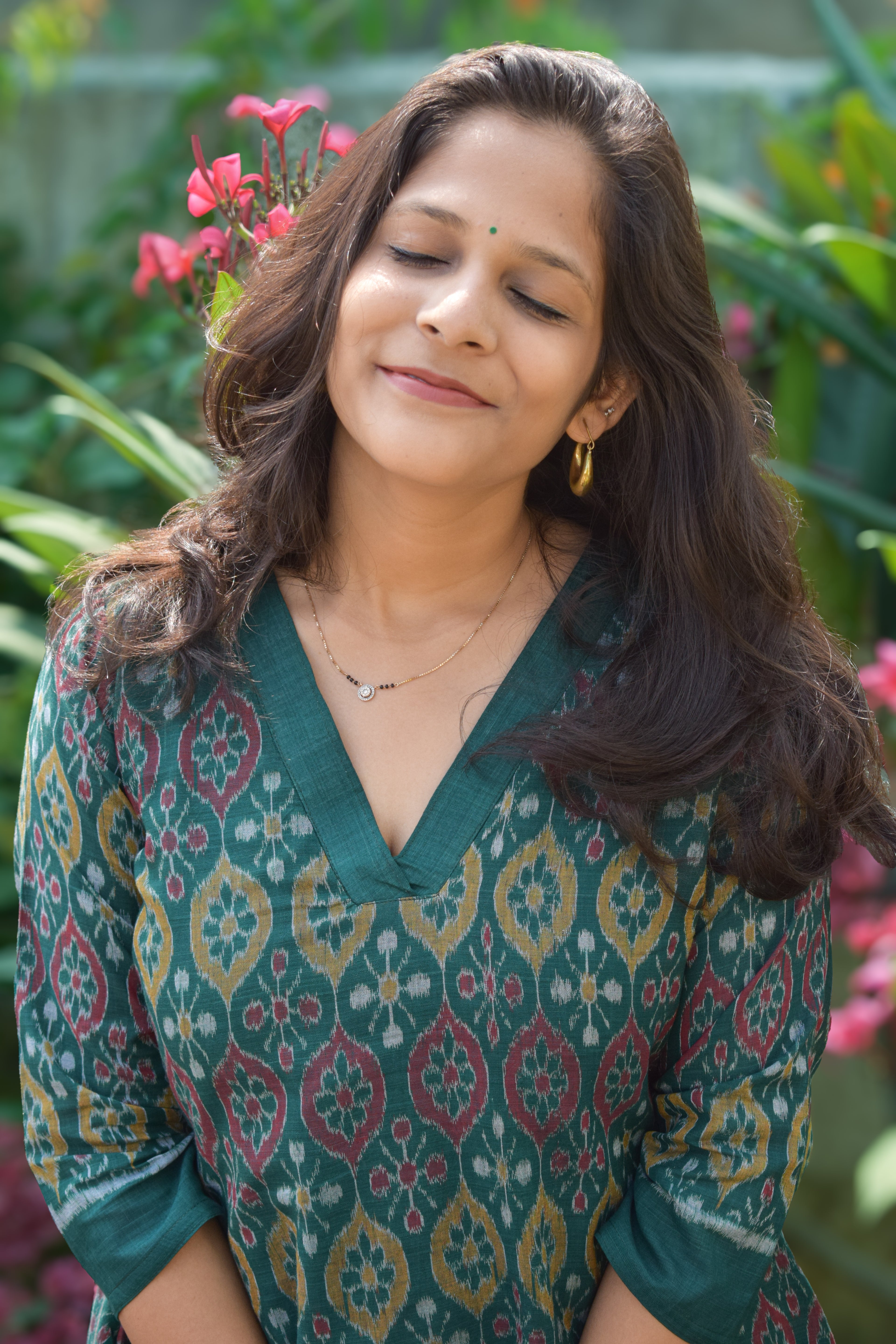 Lata Sambalpuri Handloom A-line Kurti