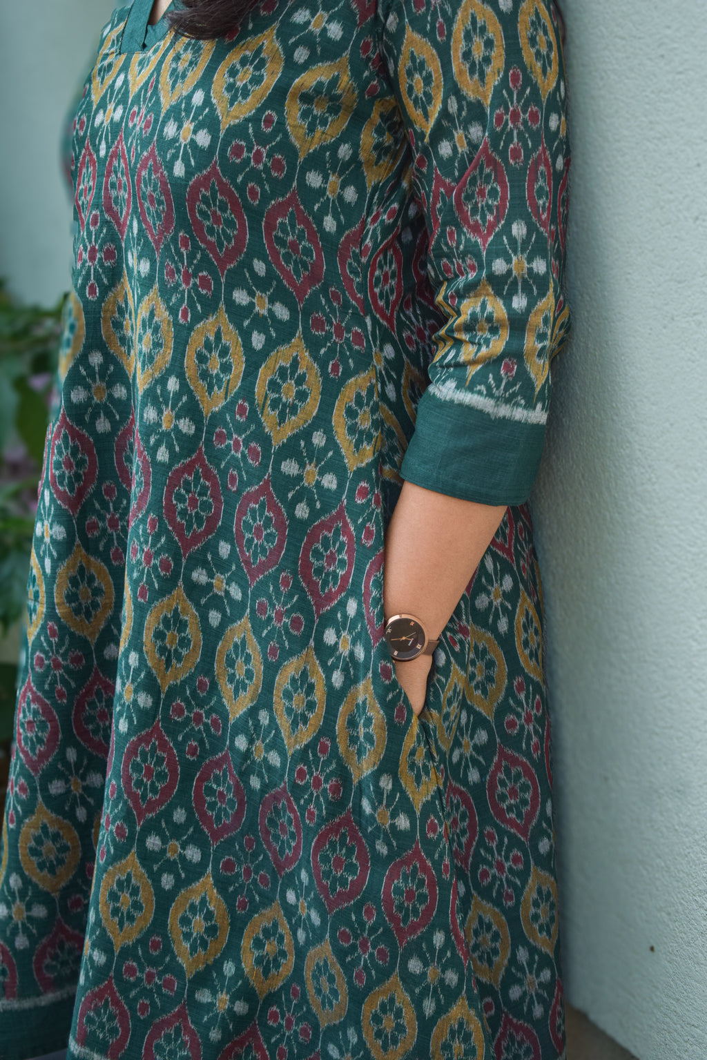 Lata Sambalpuri Handloom A-line Kurti