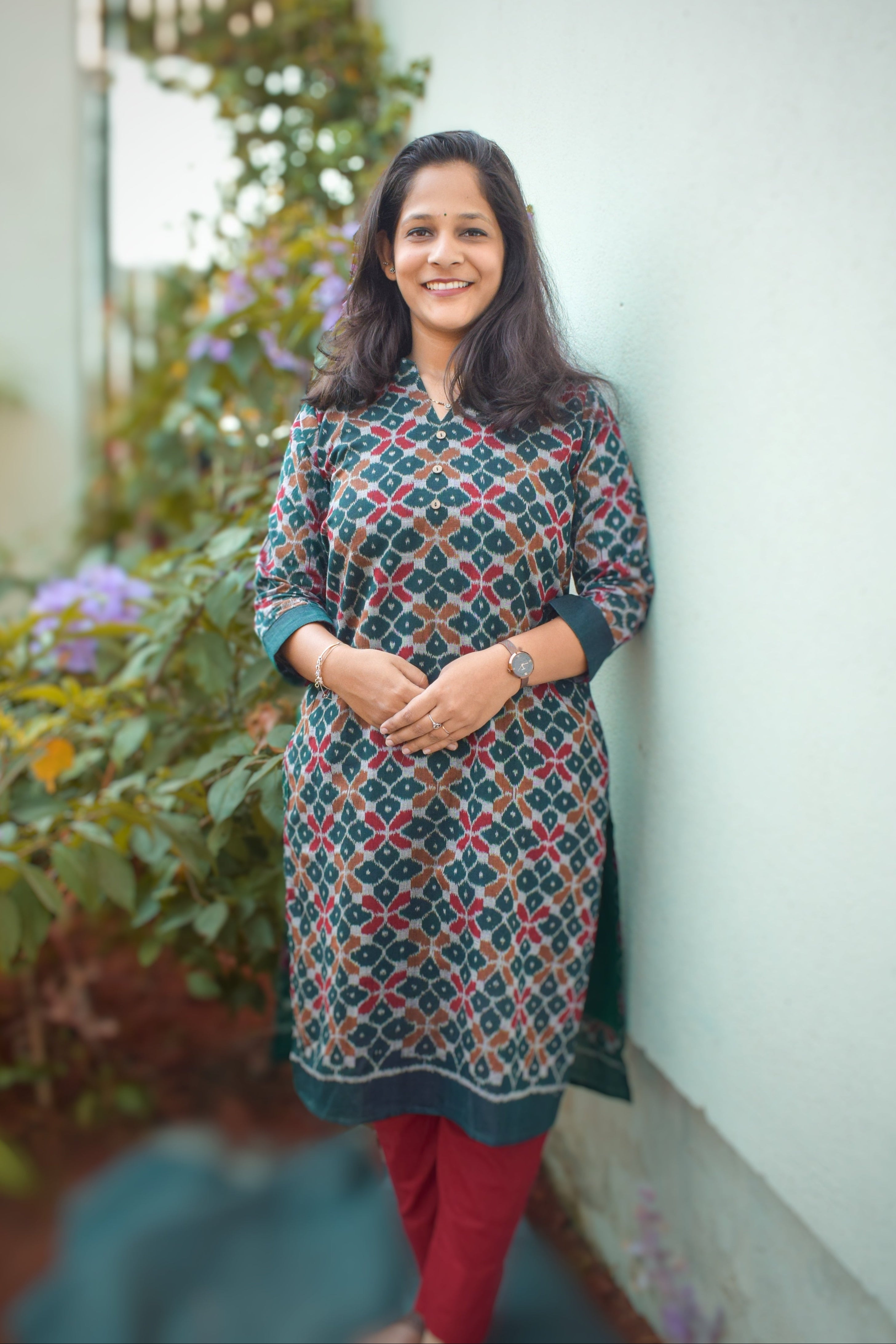 Phool Sambalpuri Ikkat Handloom Kurti
