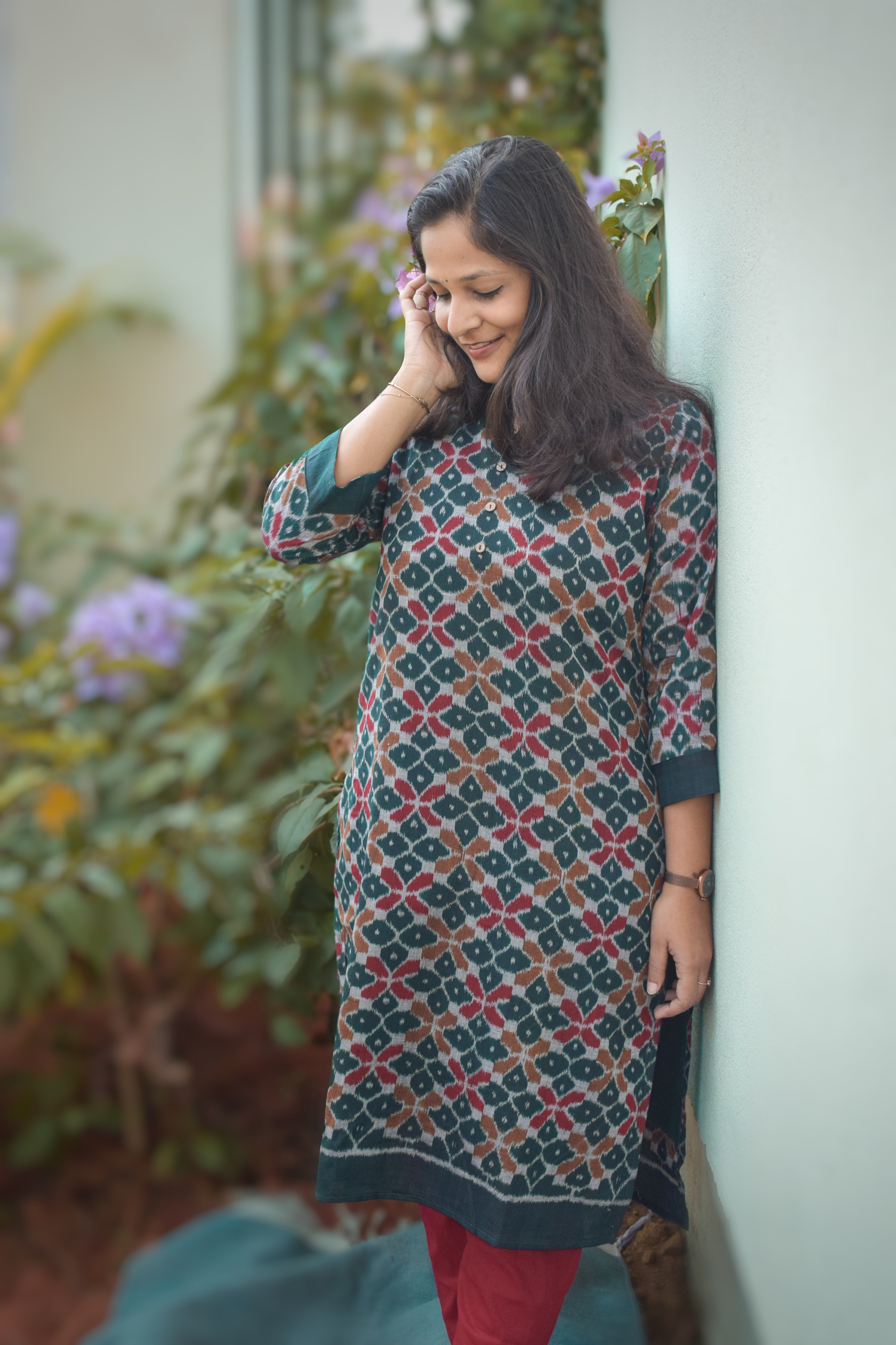 Phool Sambalpuri Ikkat Handloom Kurti
