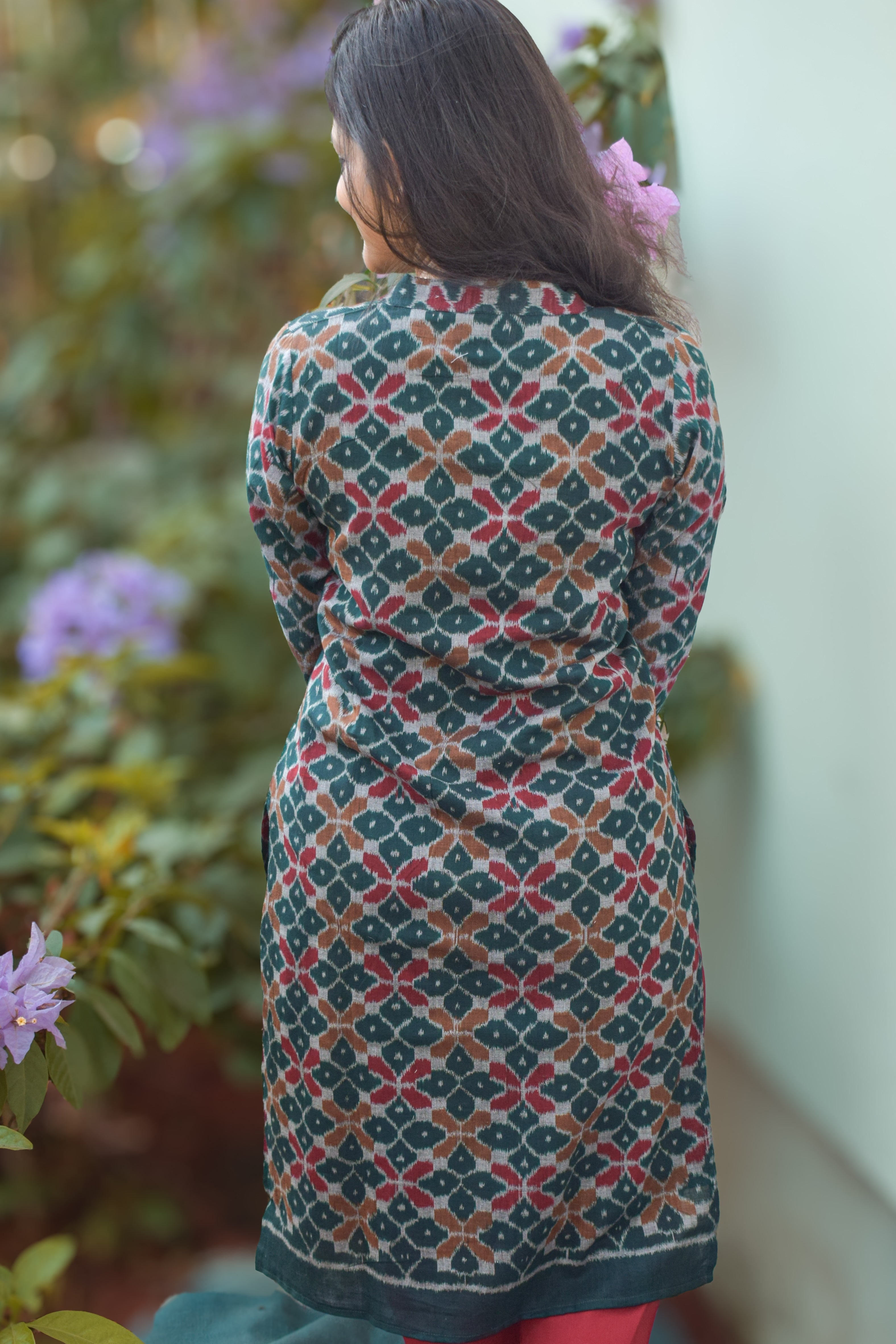 Phool Sambalpuri Ikkat Handloom Kurti