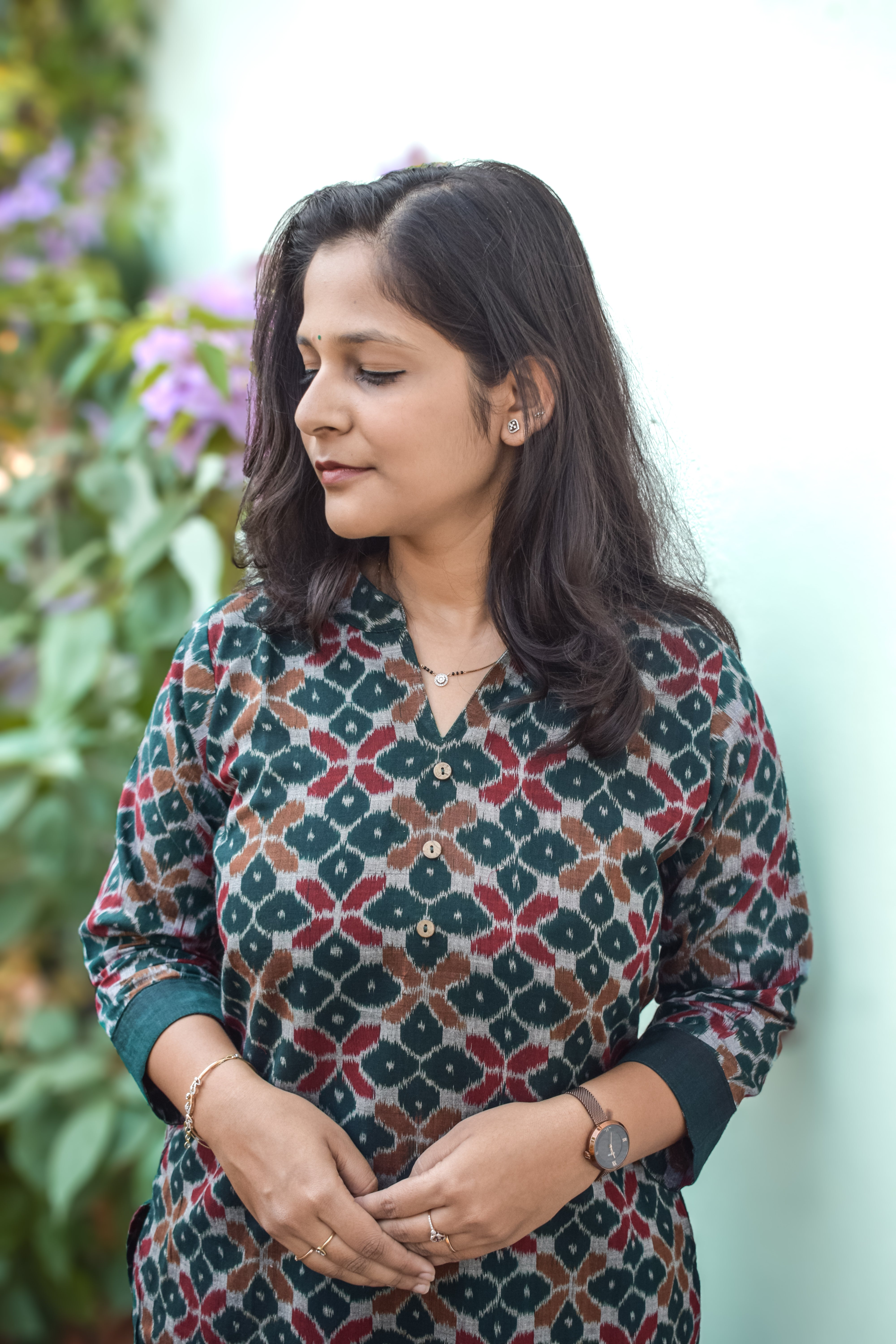 Phool Sambalpuri Ikkat Handloom Kurti
