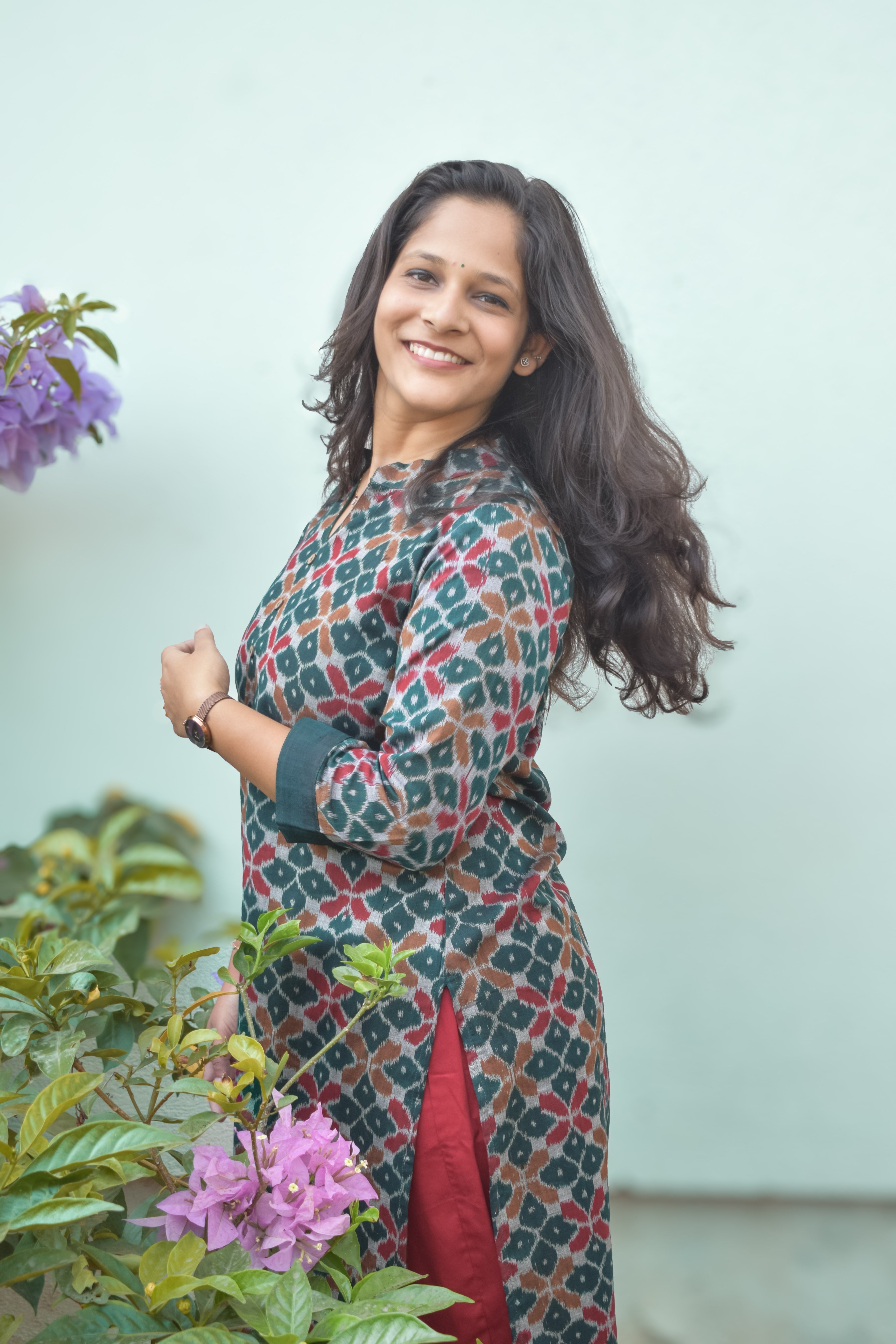 Phool Sambalpuri Ikkat Handloom Kurti