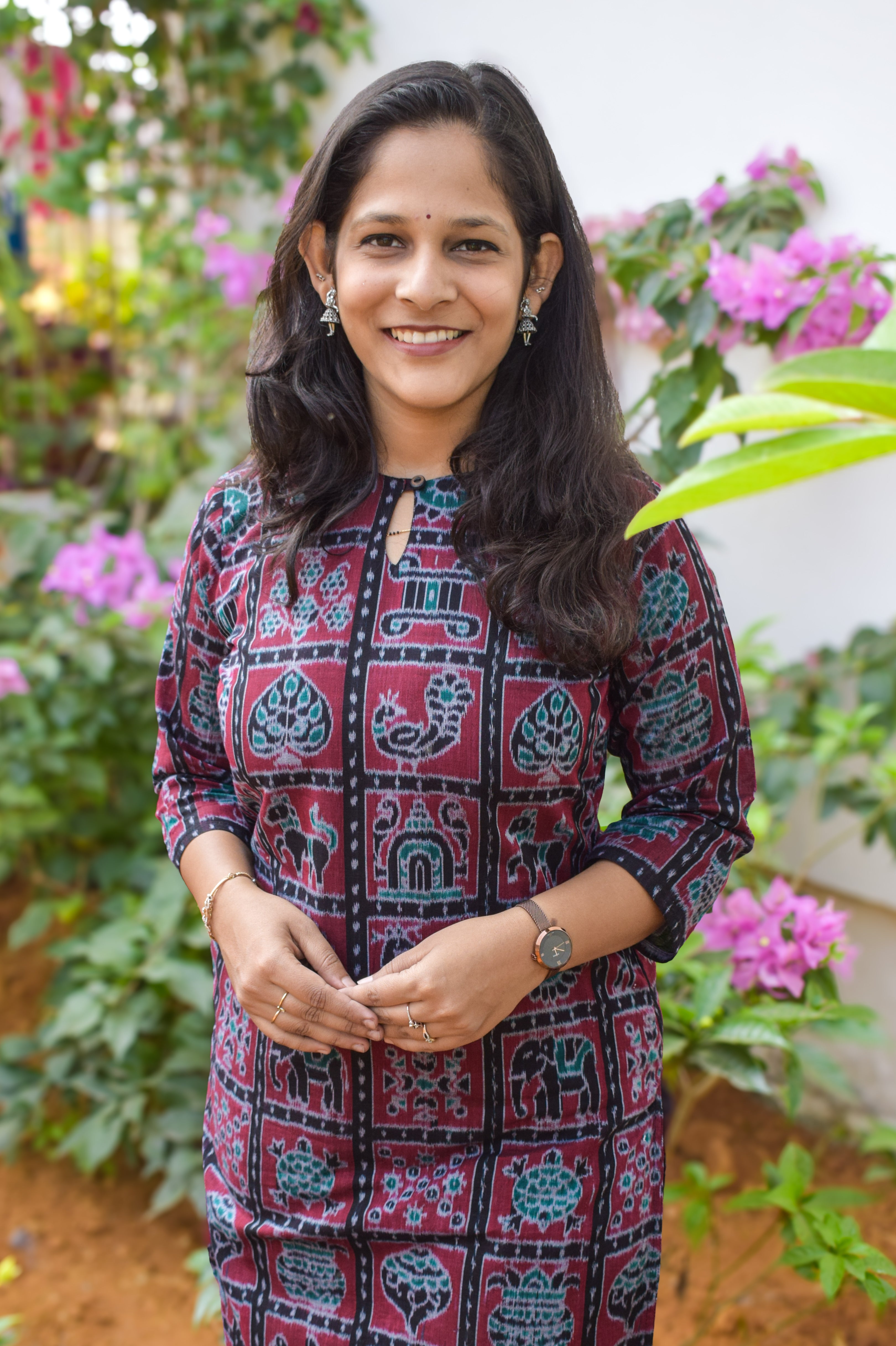 Navya Red Black Sambalpuri Handloom Nabakothi Kurti