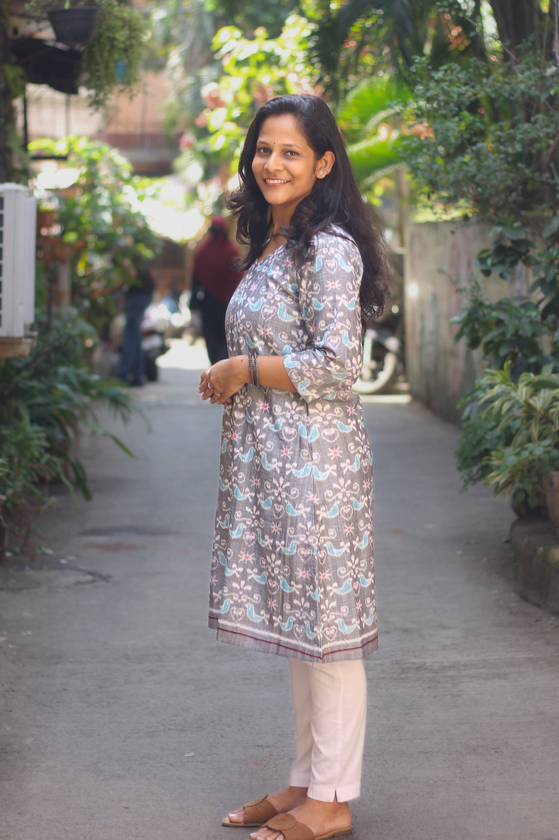 Pakhi Sambalpuri Ikkat Handloom A-line Kurti