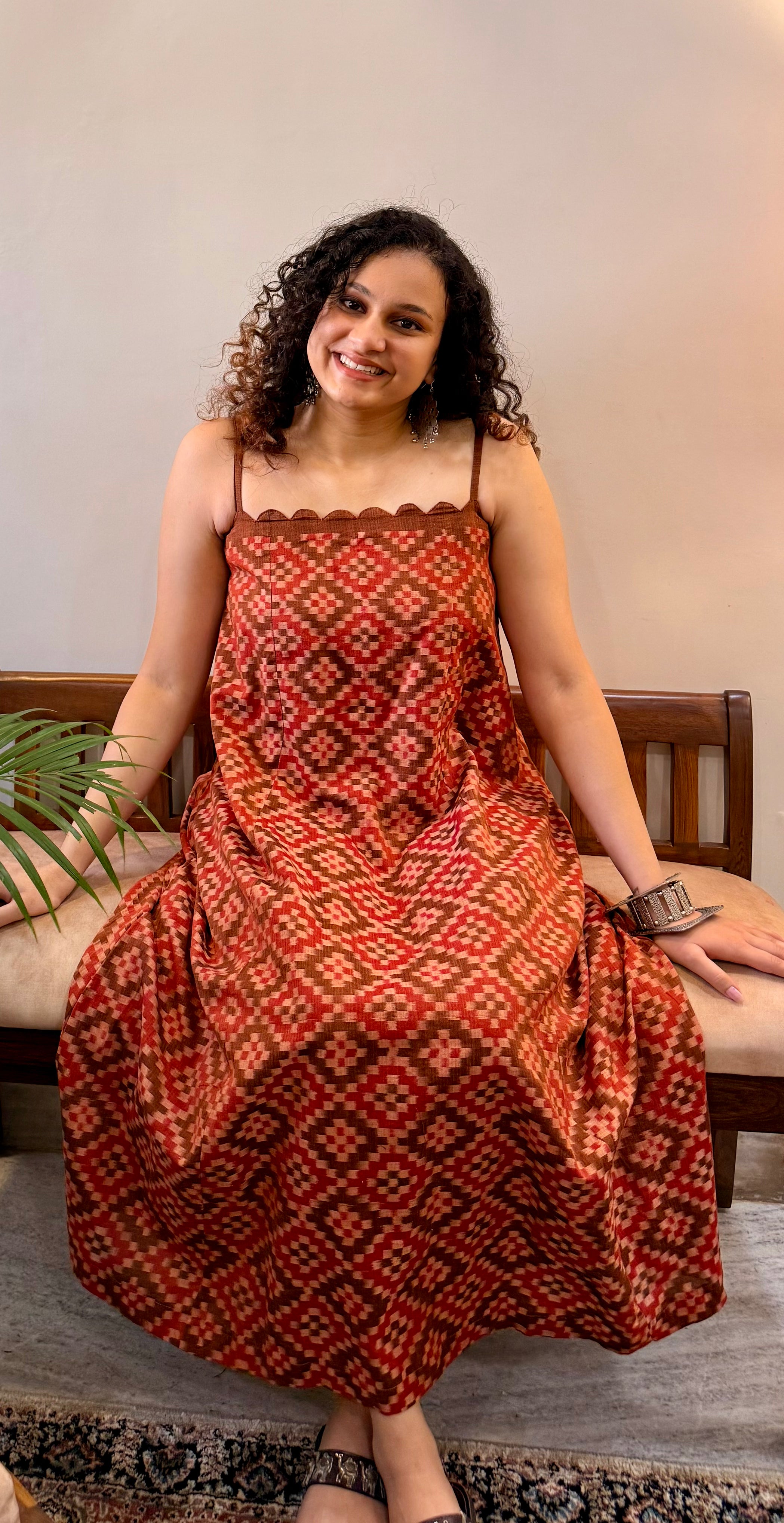 Sarsatiya Mousse Sambalpuri Handloom Dress