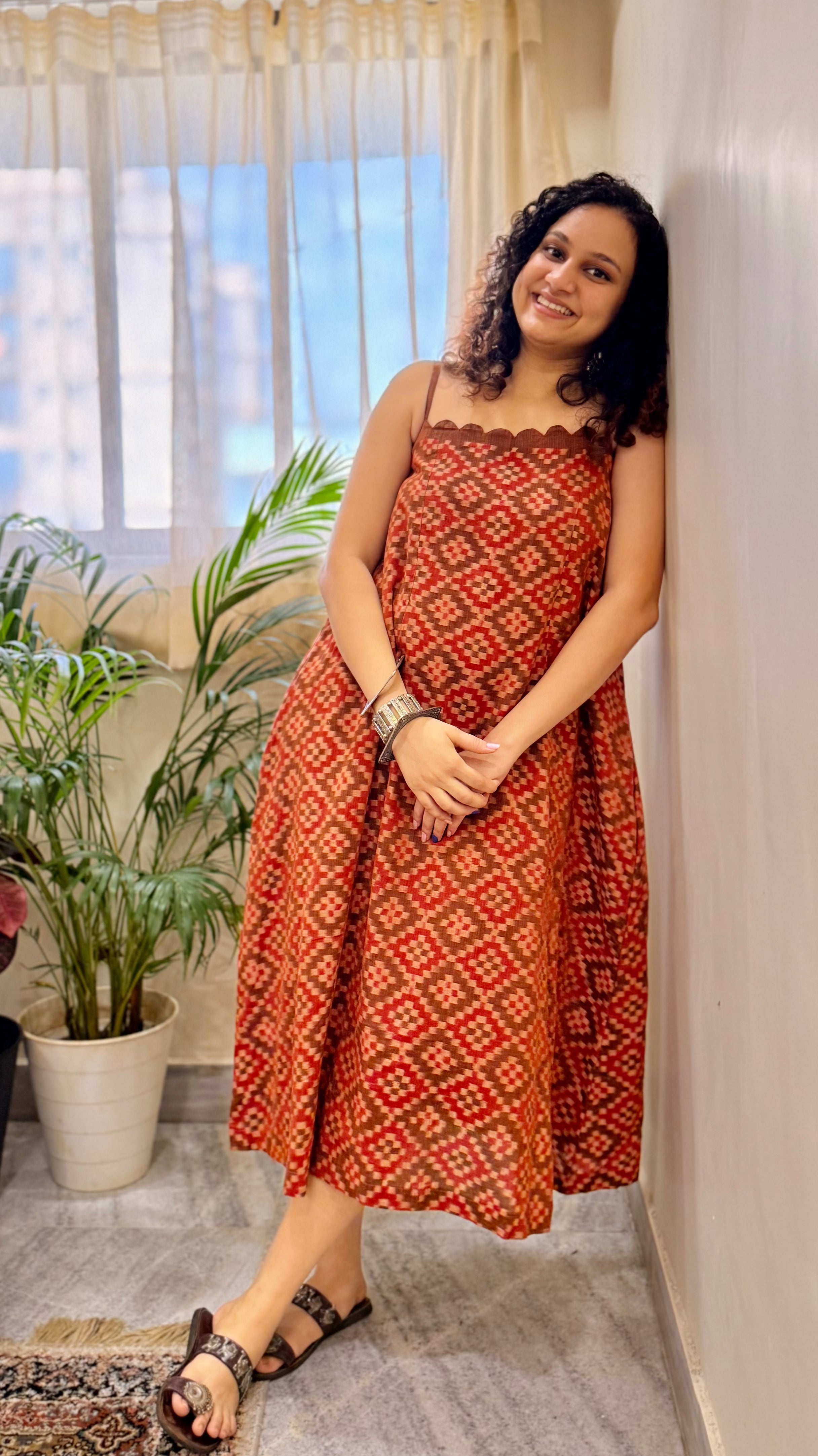Sarsatiya Mousse Sambalpuri Handloom Dress