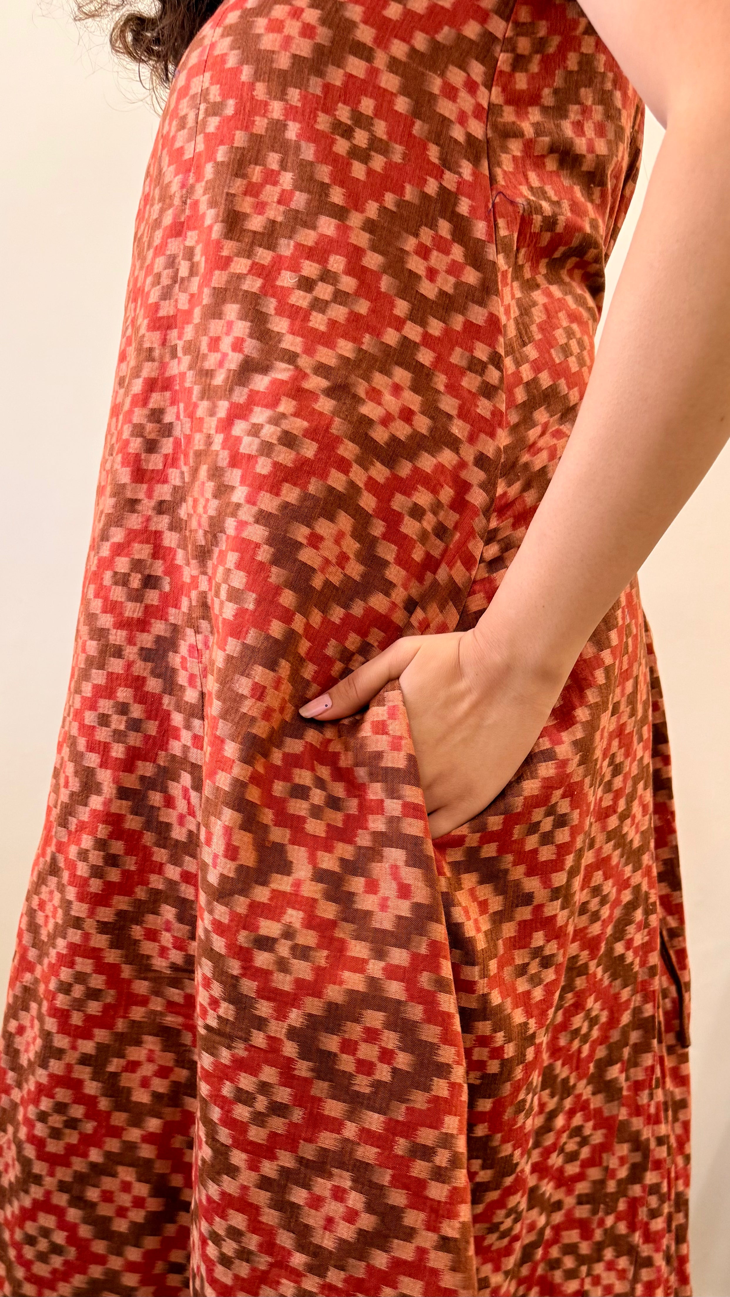Sarsatiya Mousse Sambalpuri Handloom Dress
