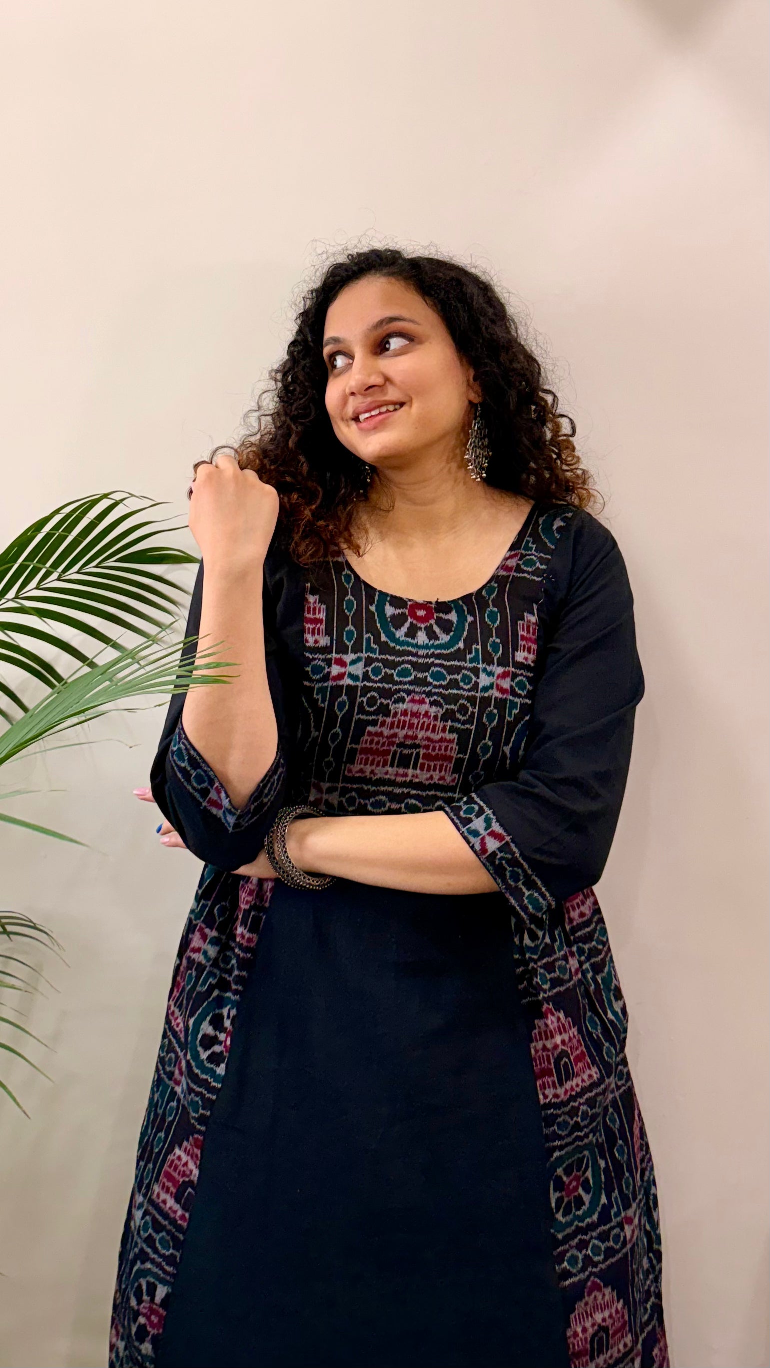 Chandrabhaga Sambalpuri and Mul Cotton Kurta Dress