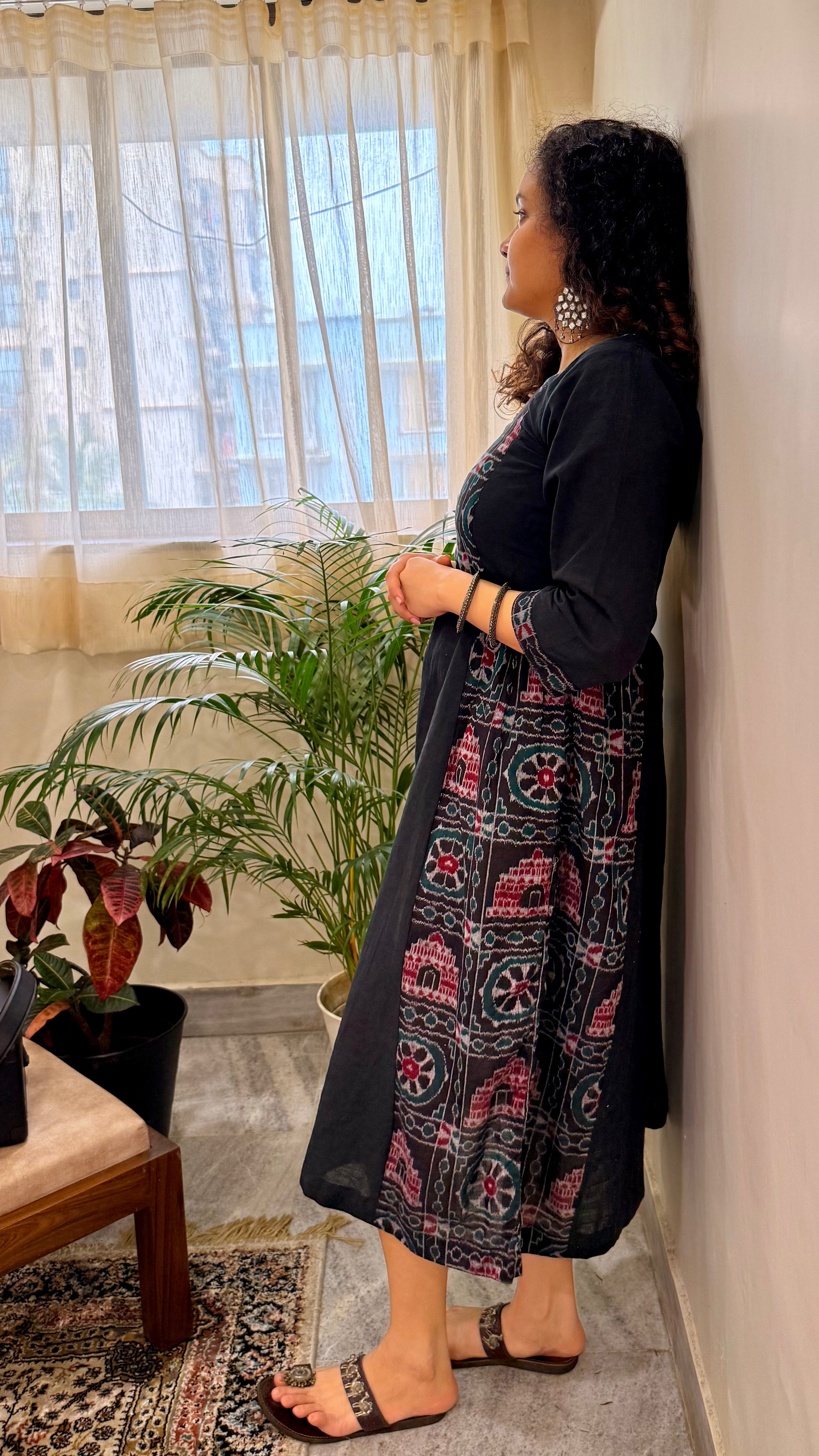 Chandrabhaga Sambalpuri and Mul Cotton Kurta Dress