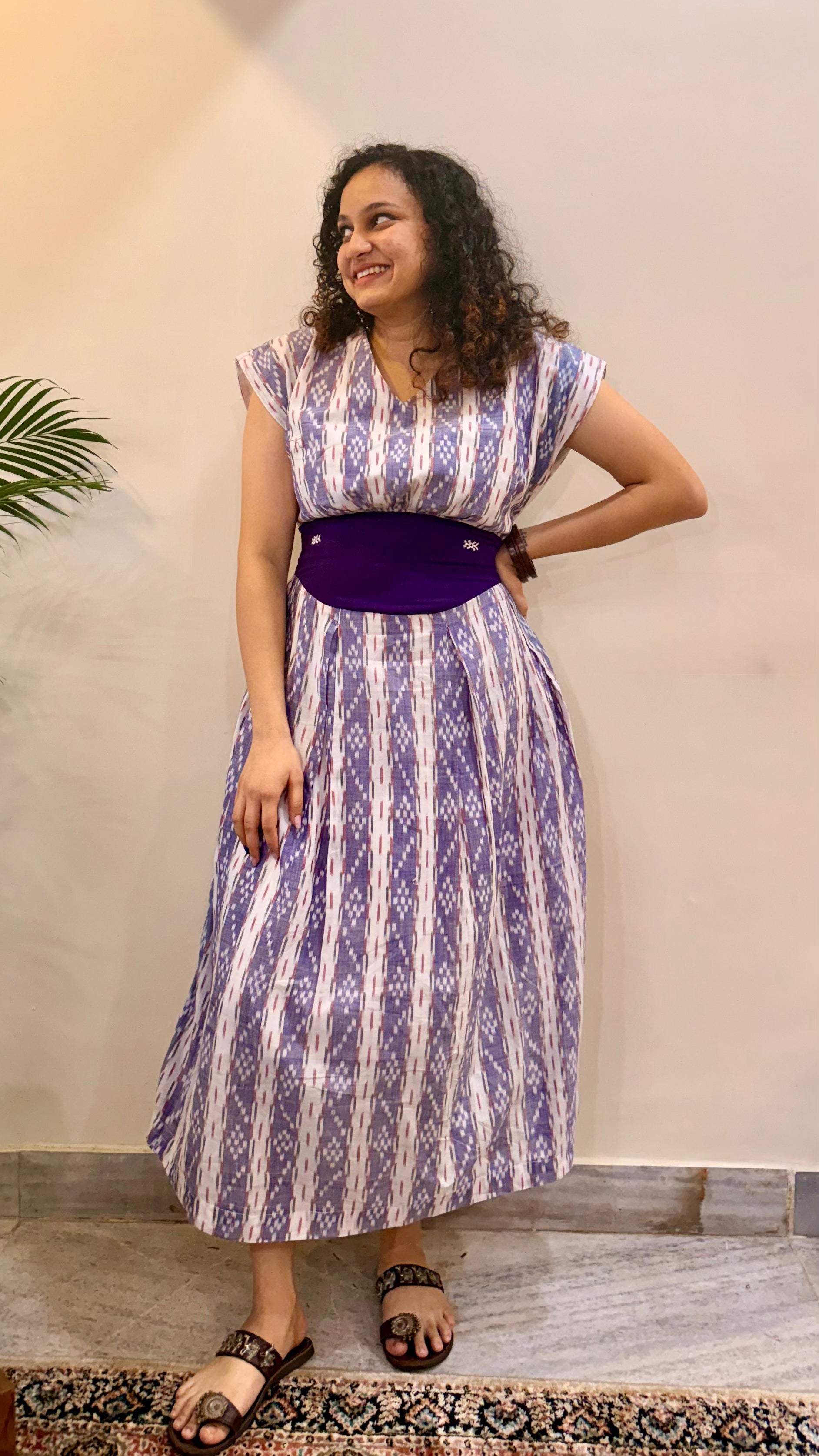 Kotpad Bandha Corset Handloom Dress