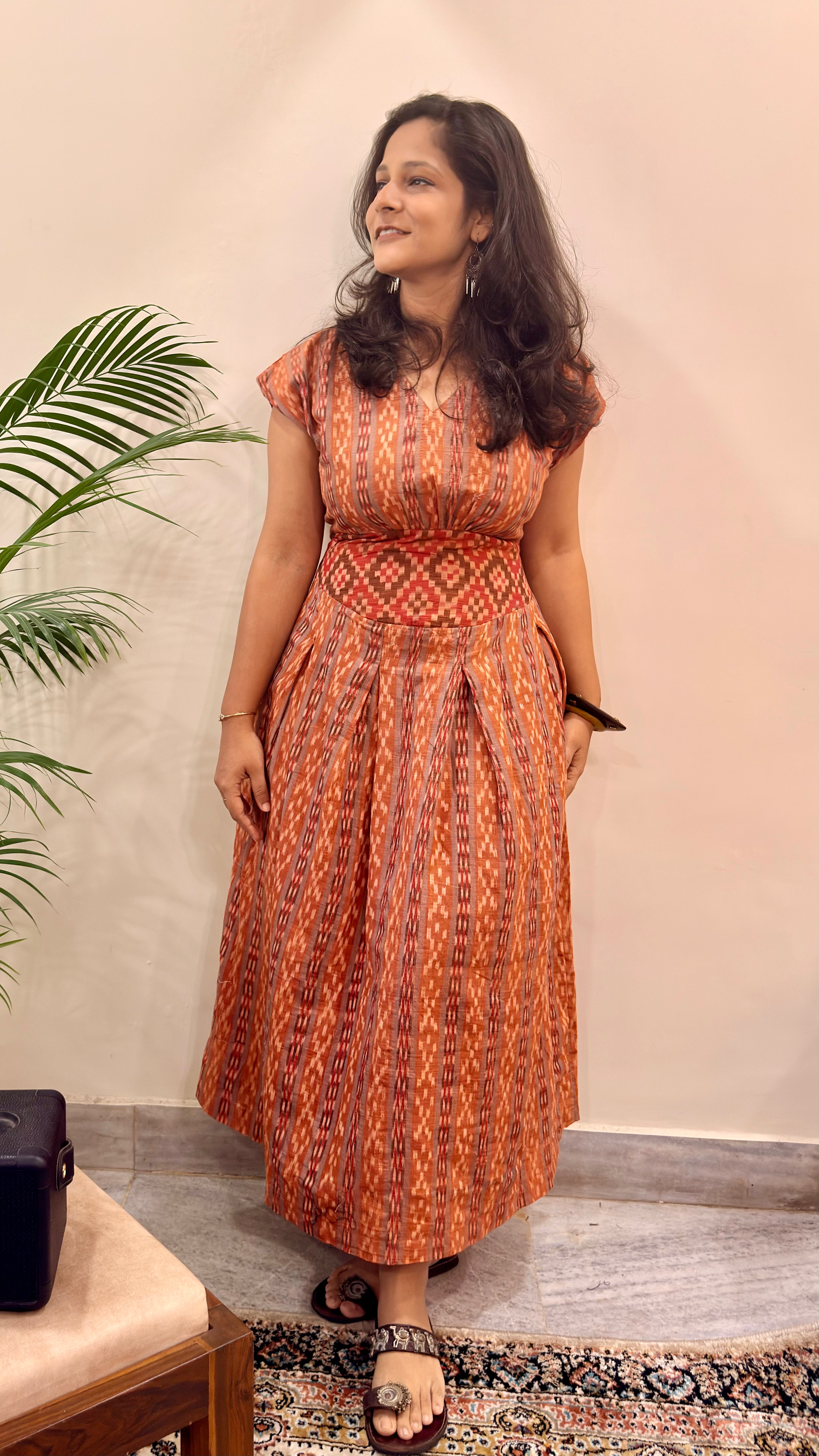 Pasapali Corset Sambalpuri Handloom Dress