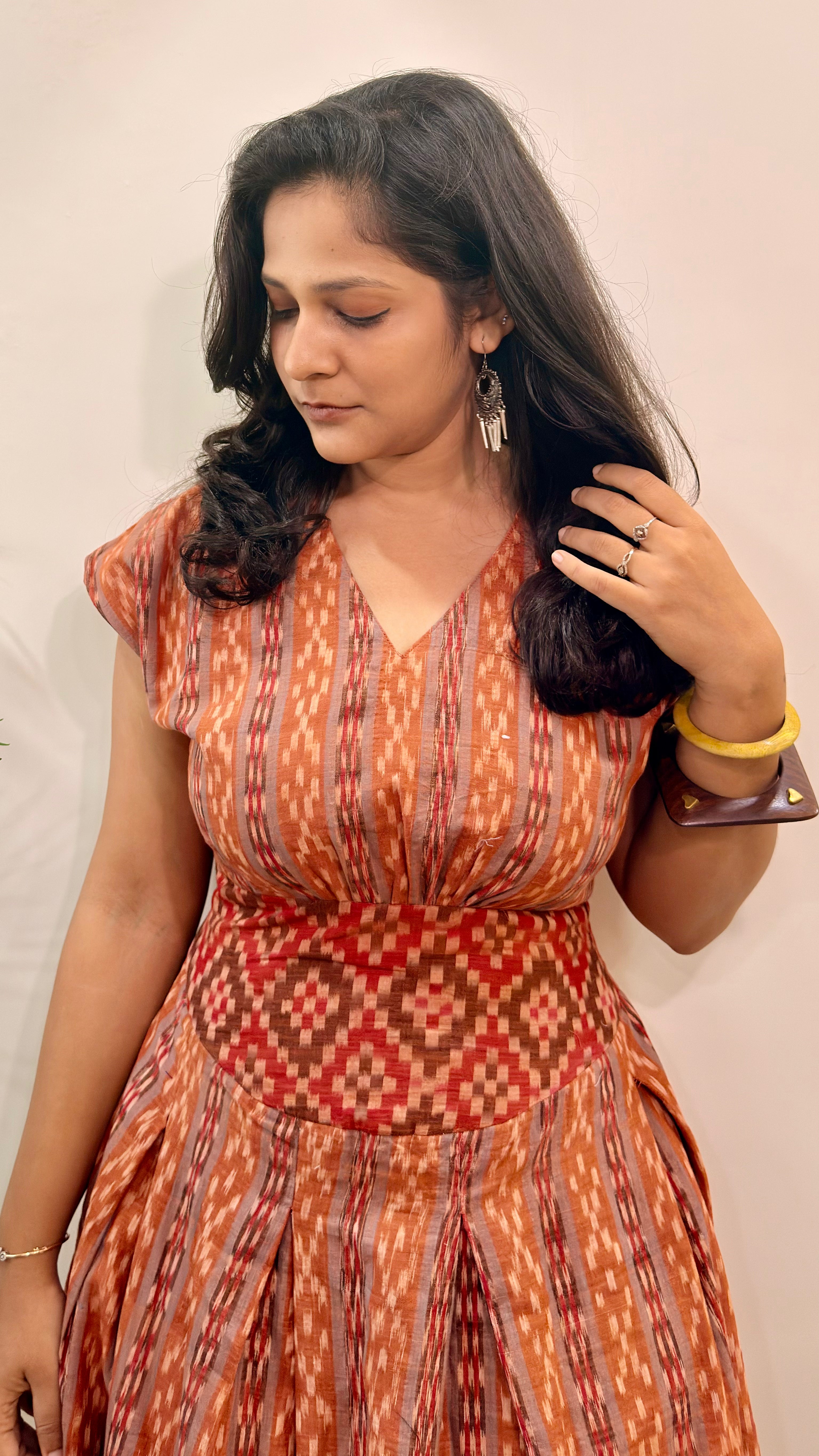 Pasapali Corset Sambalpuri Handloom Dress