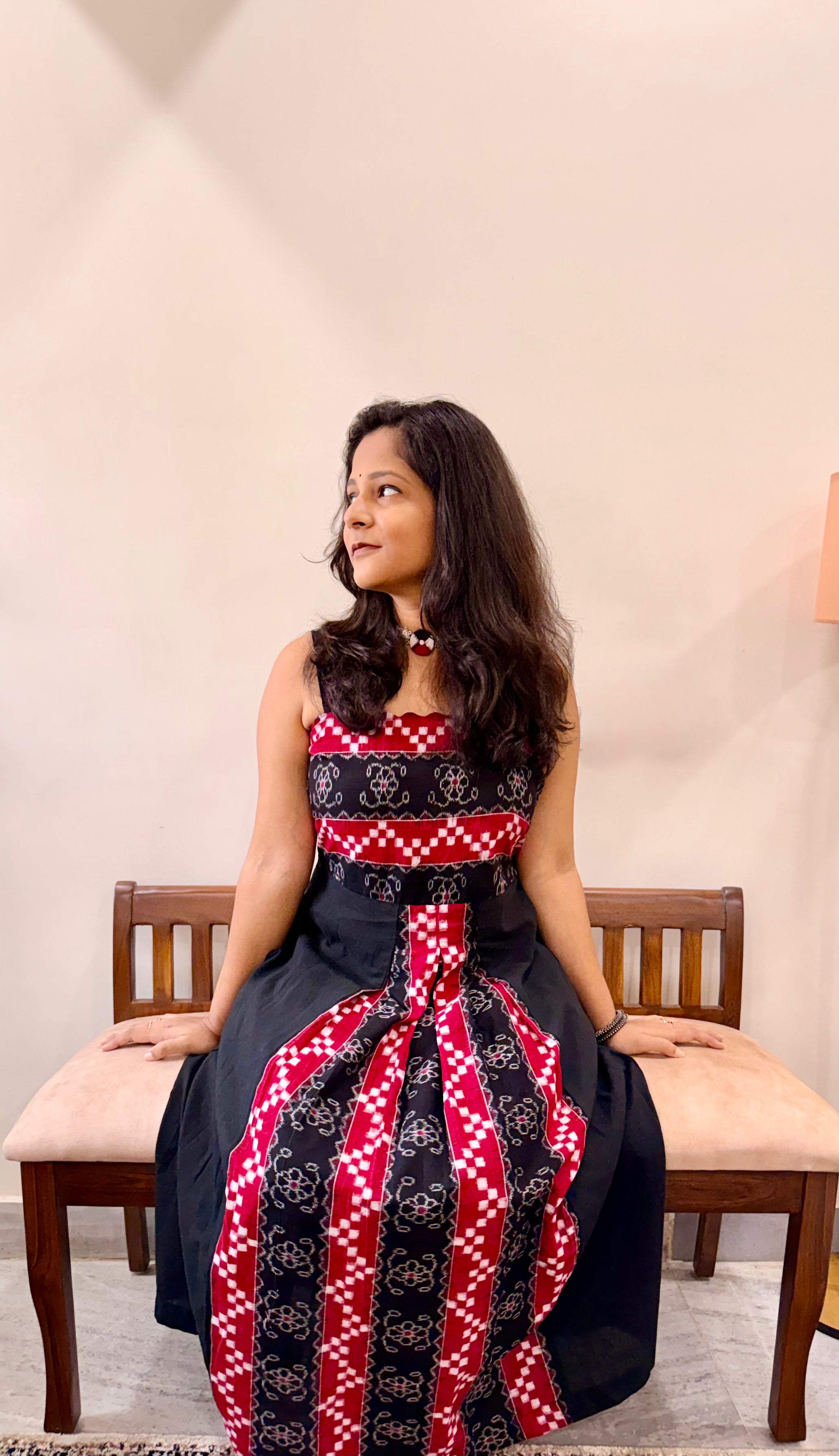 Rangabati Sambalpuri and Mul Handloom Maxi Dress