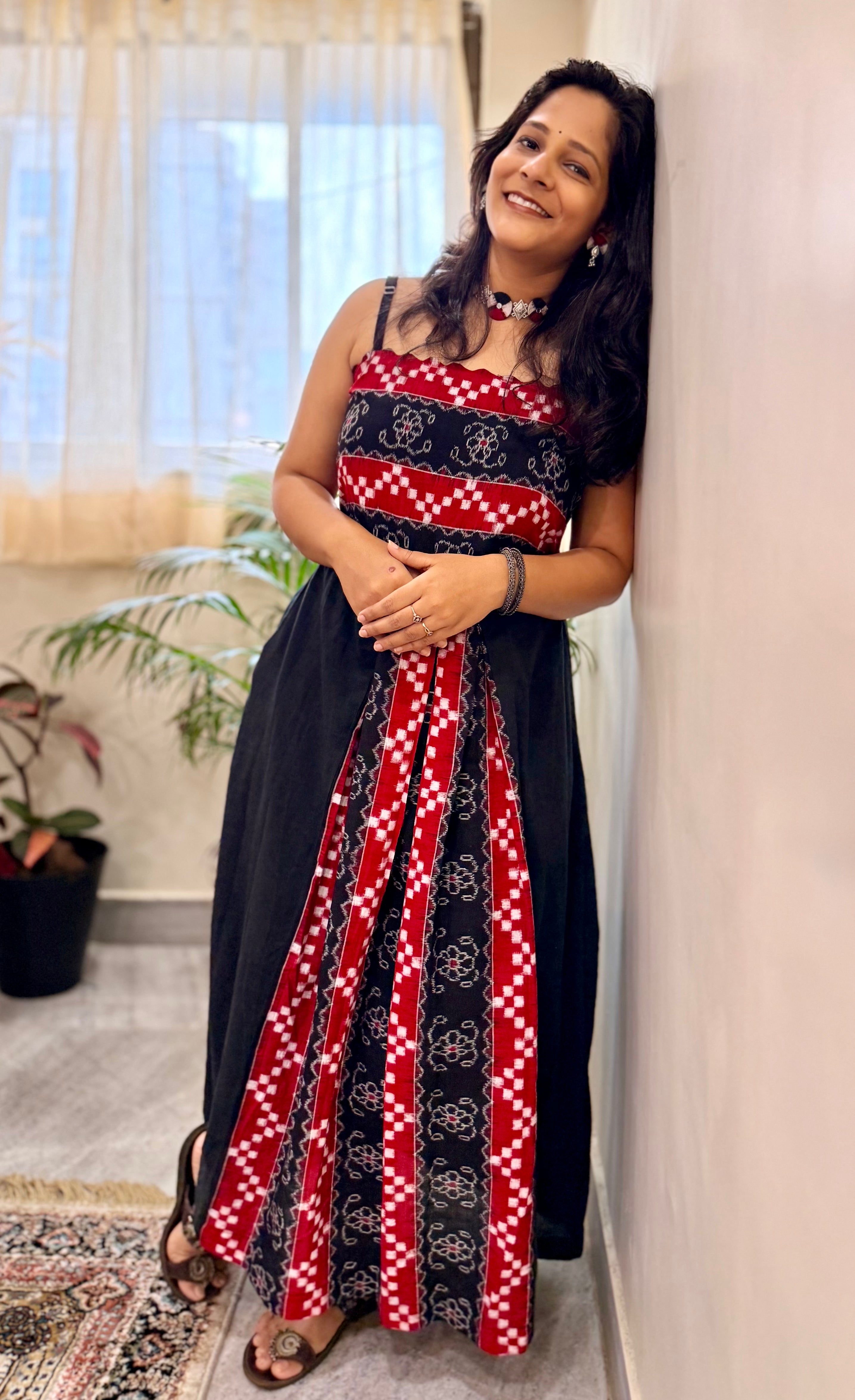 Rangabati Sambalpuri and Mul Handloom Maxi Dress
