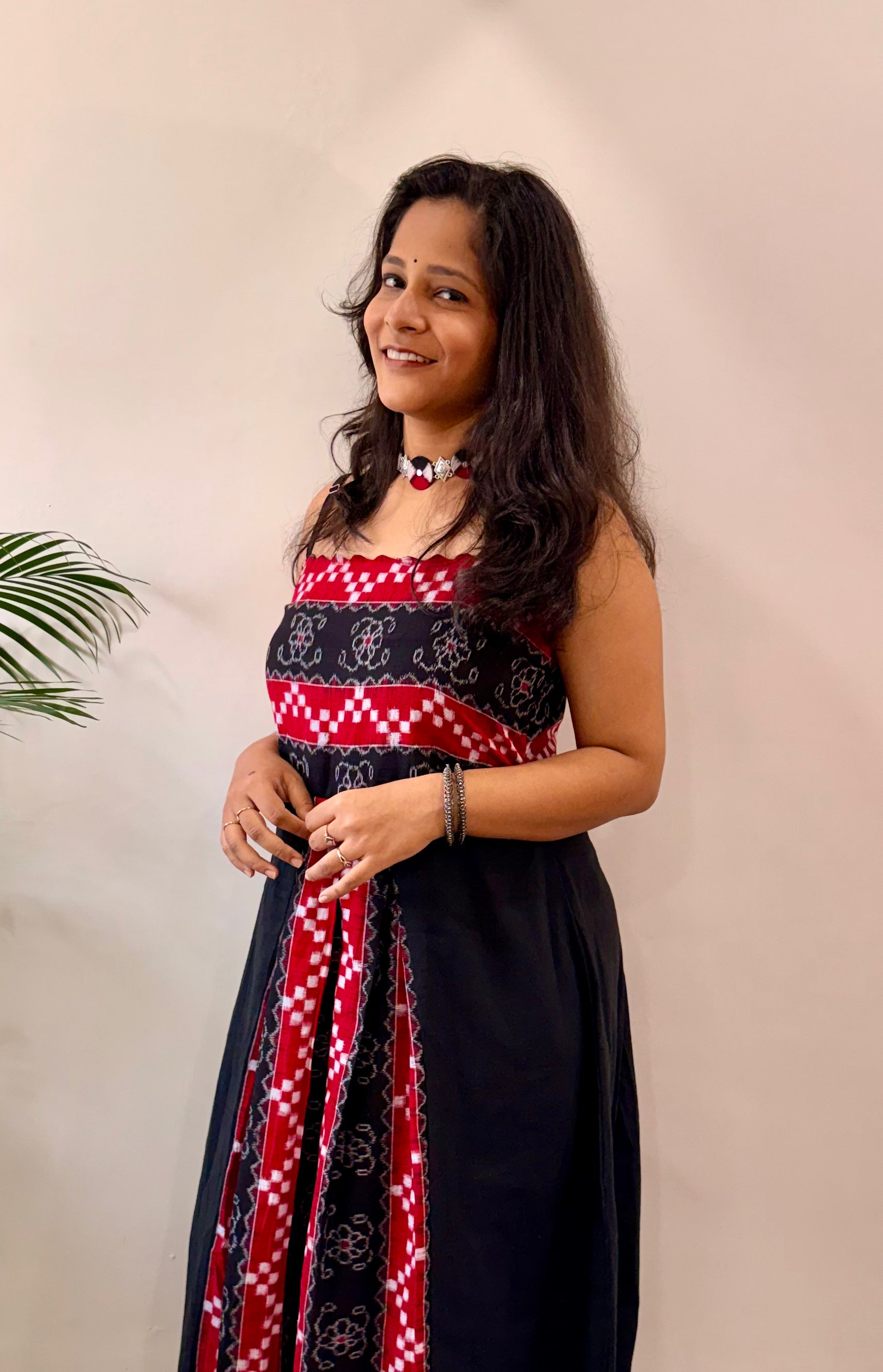 Rangabati Sambalpuri and Mul Handloom Maxi Dress