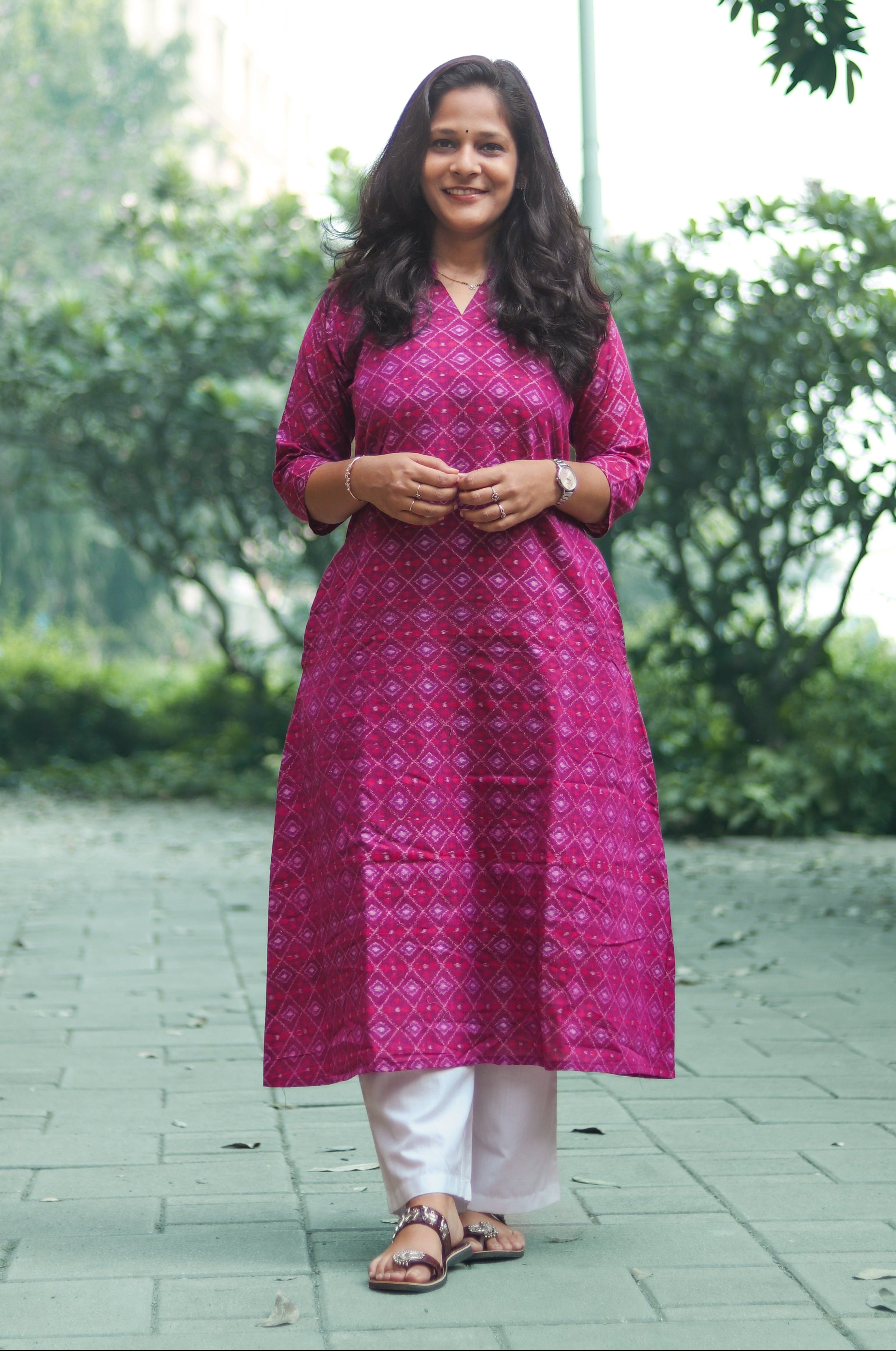 Ruhee Sambalpuri Ikkat Handloom Kurti