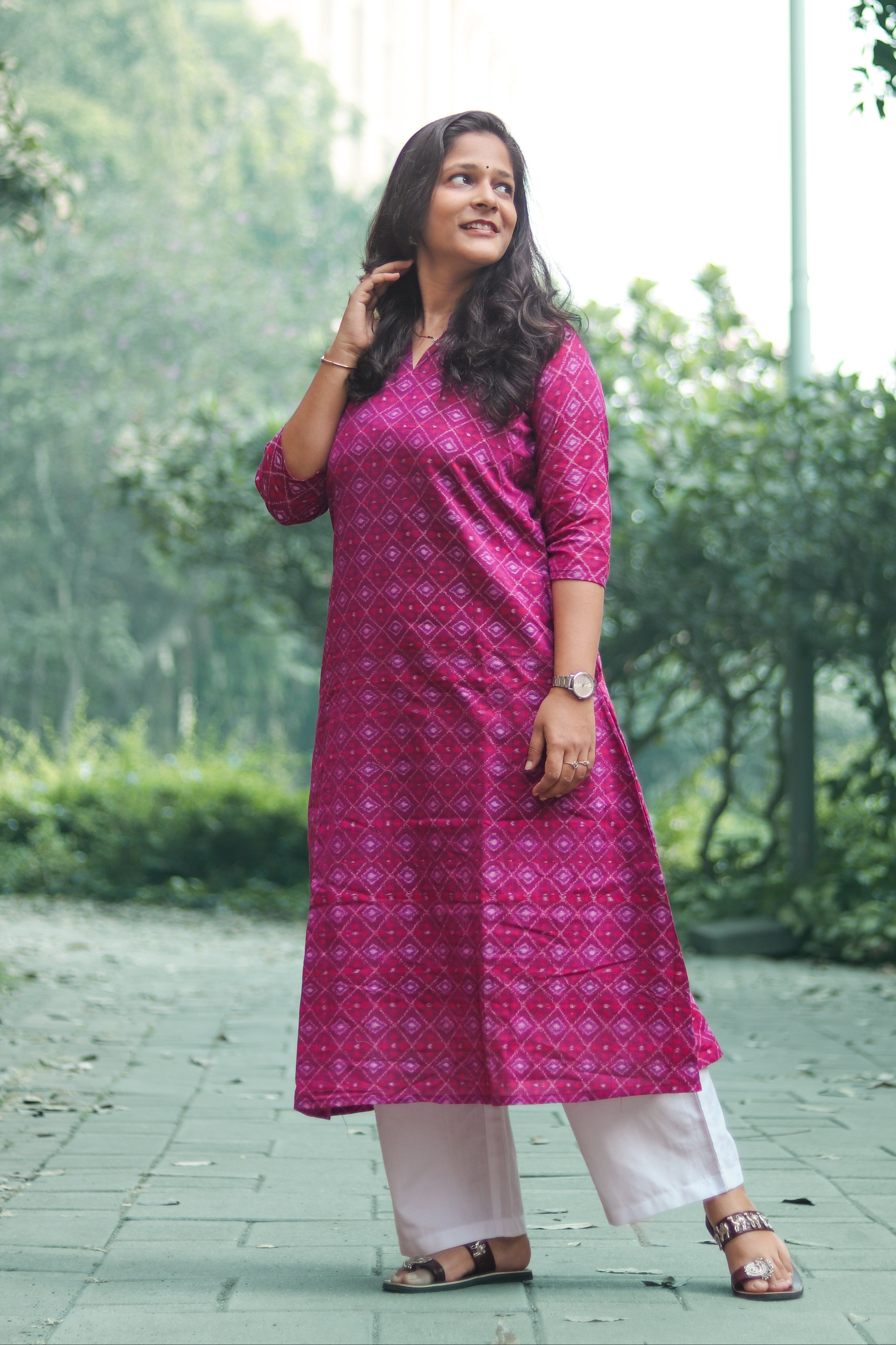 Ruhee Sambalpuri Ikkat Handloom Kurti