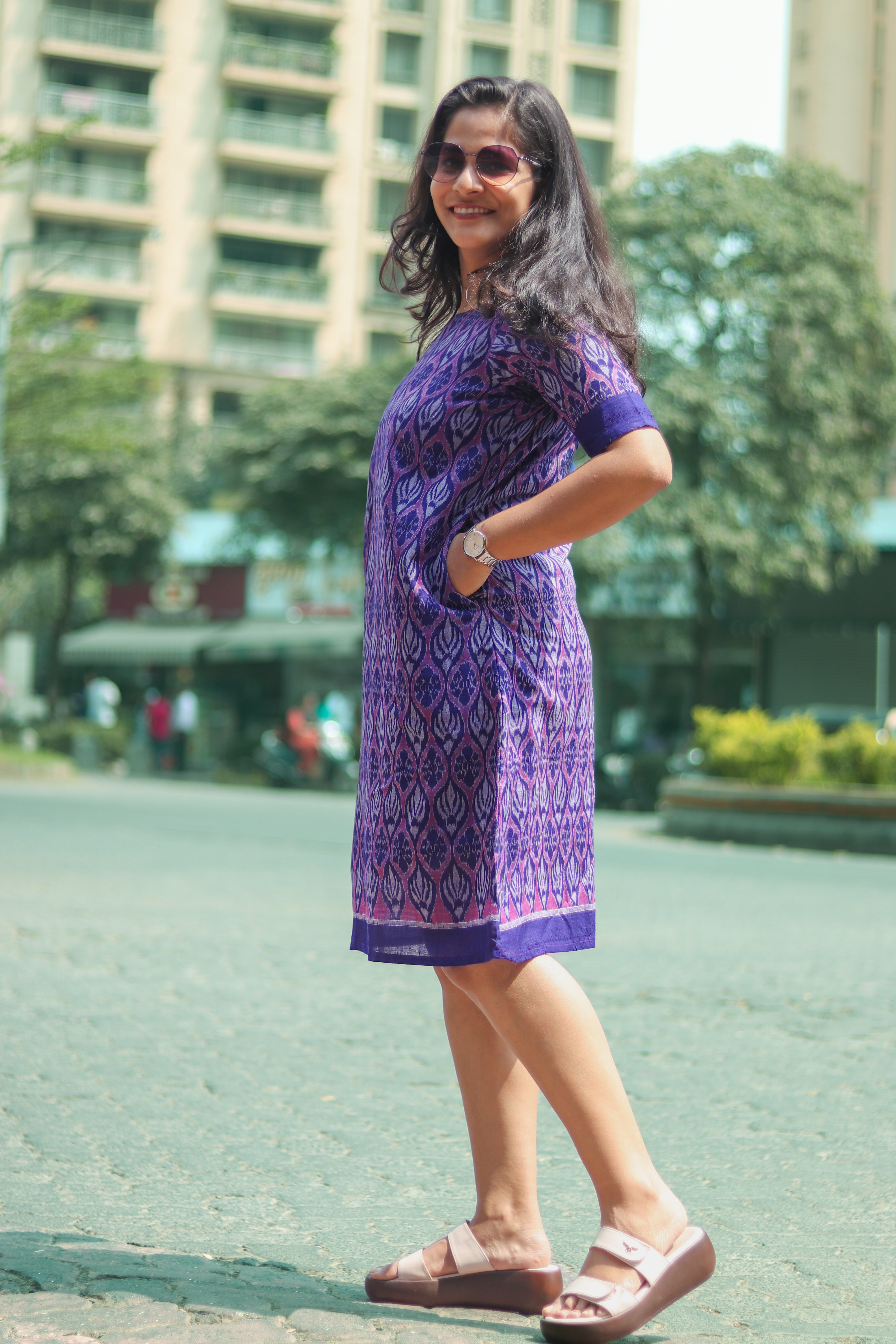 Vamika Sambalpuri Ikkat Handloom Dress