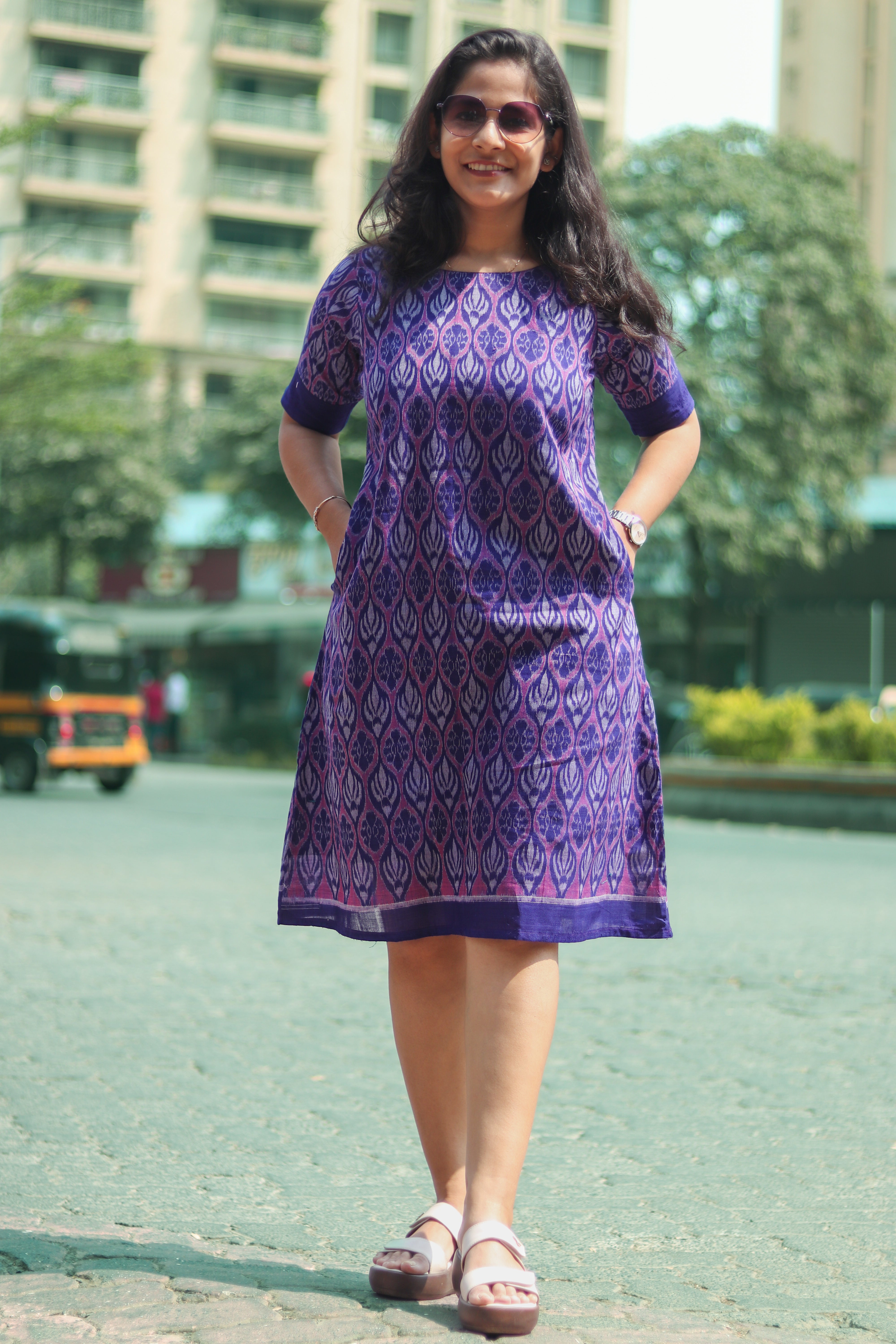 Vamika Sambalpuri Ikkat Handloom Dress