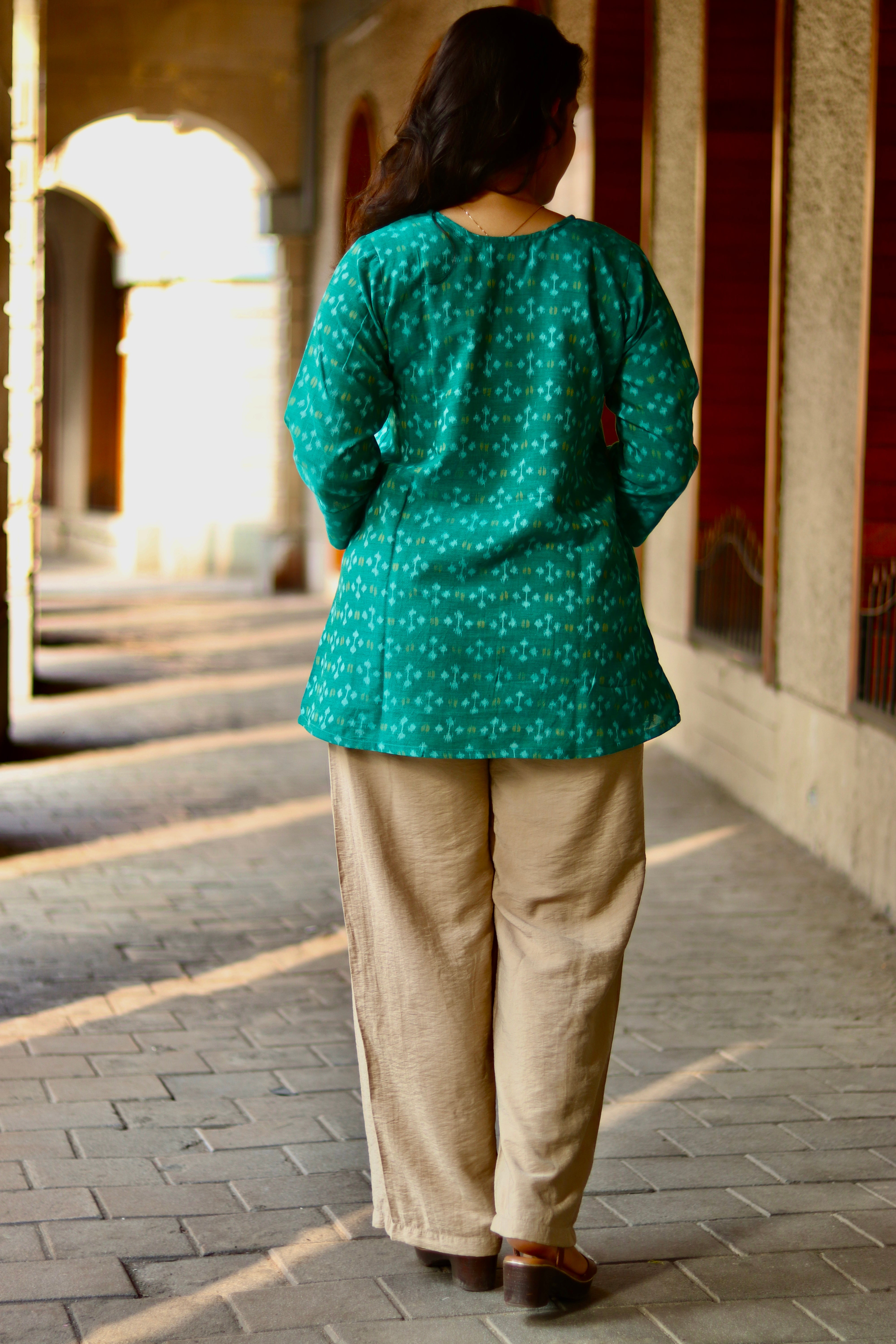 Arohi Sambalpuri Ikkat Handloom Shirt Kurti