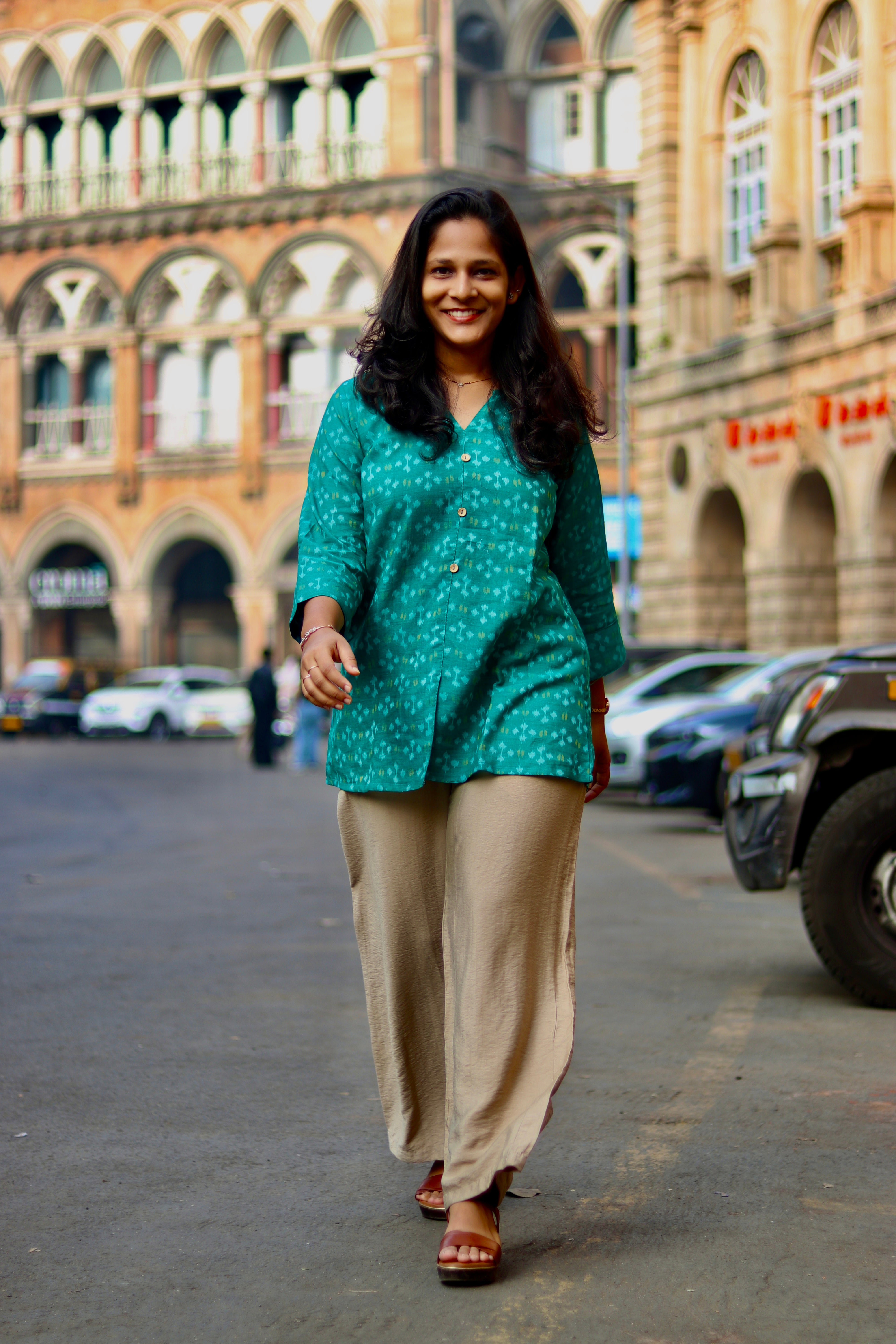 Arohi Sambalpuri Ikkat Handloom Shirt Kurti