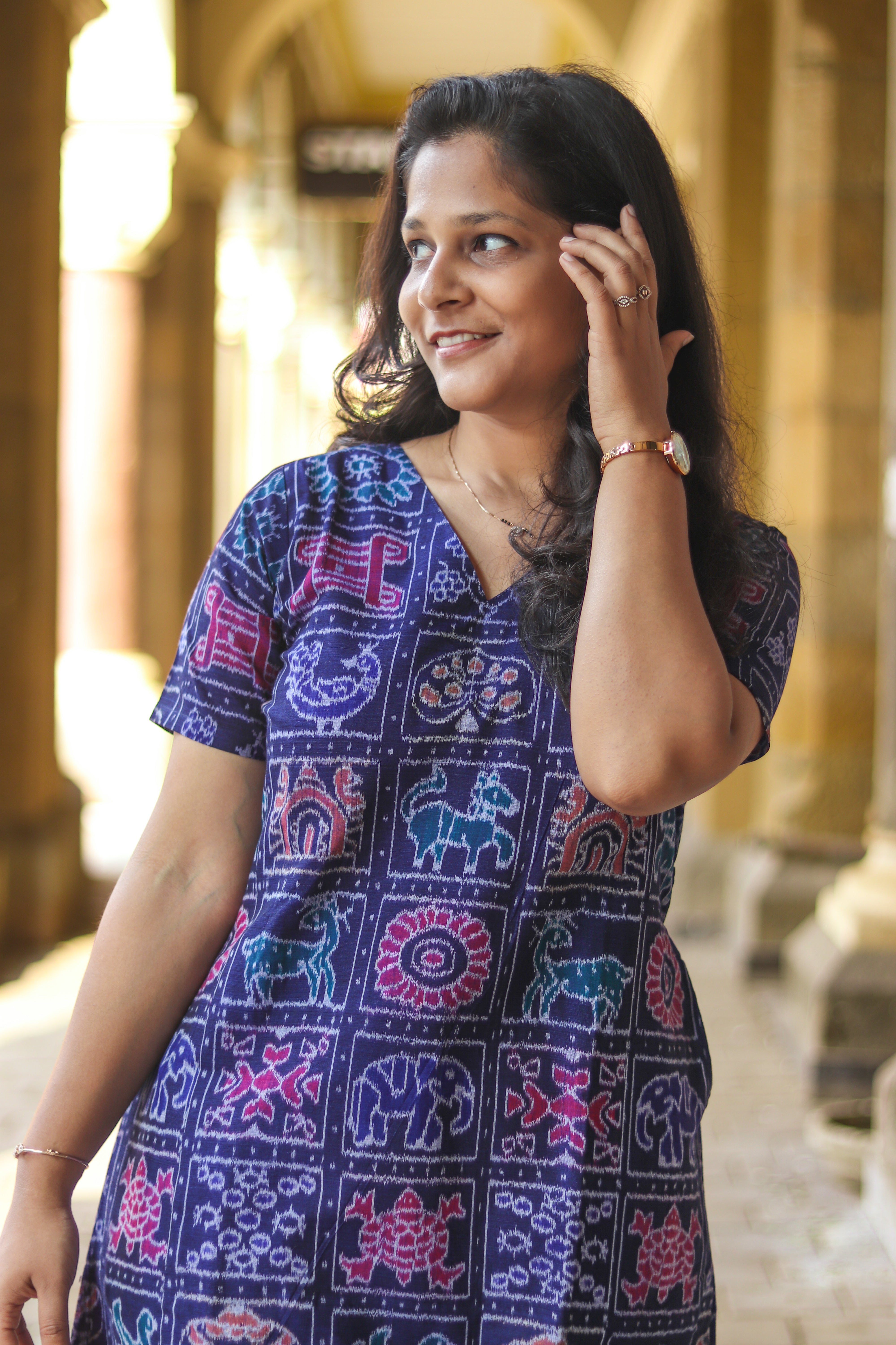 Vanya Sambalpuri Nabakothi Handloom Dress