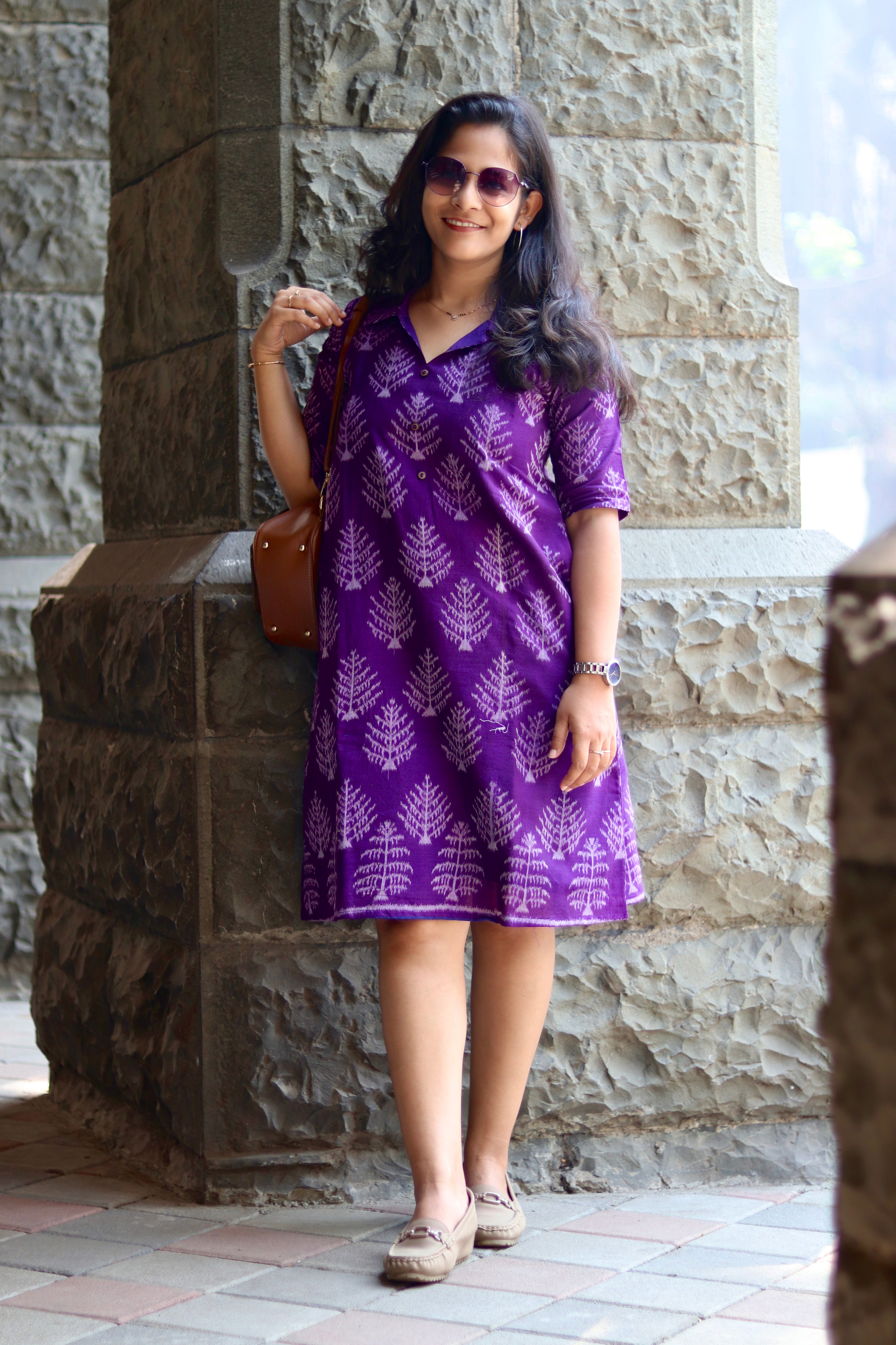 Saanjh Sambalpuri Ikkat Handloom Dress
