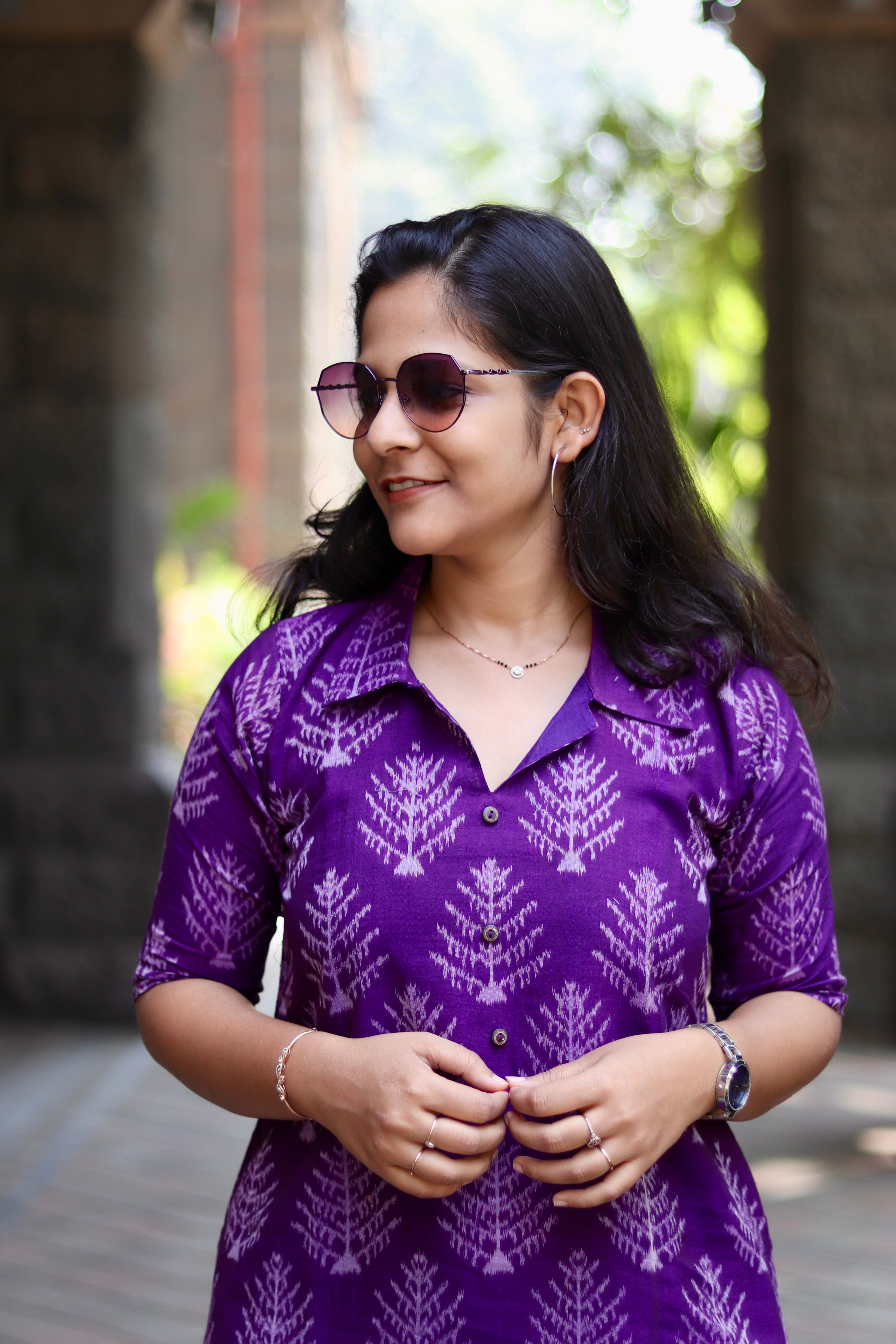 Saanjh Sambalpuri Ikkat Handloom Dress