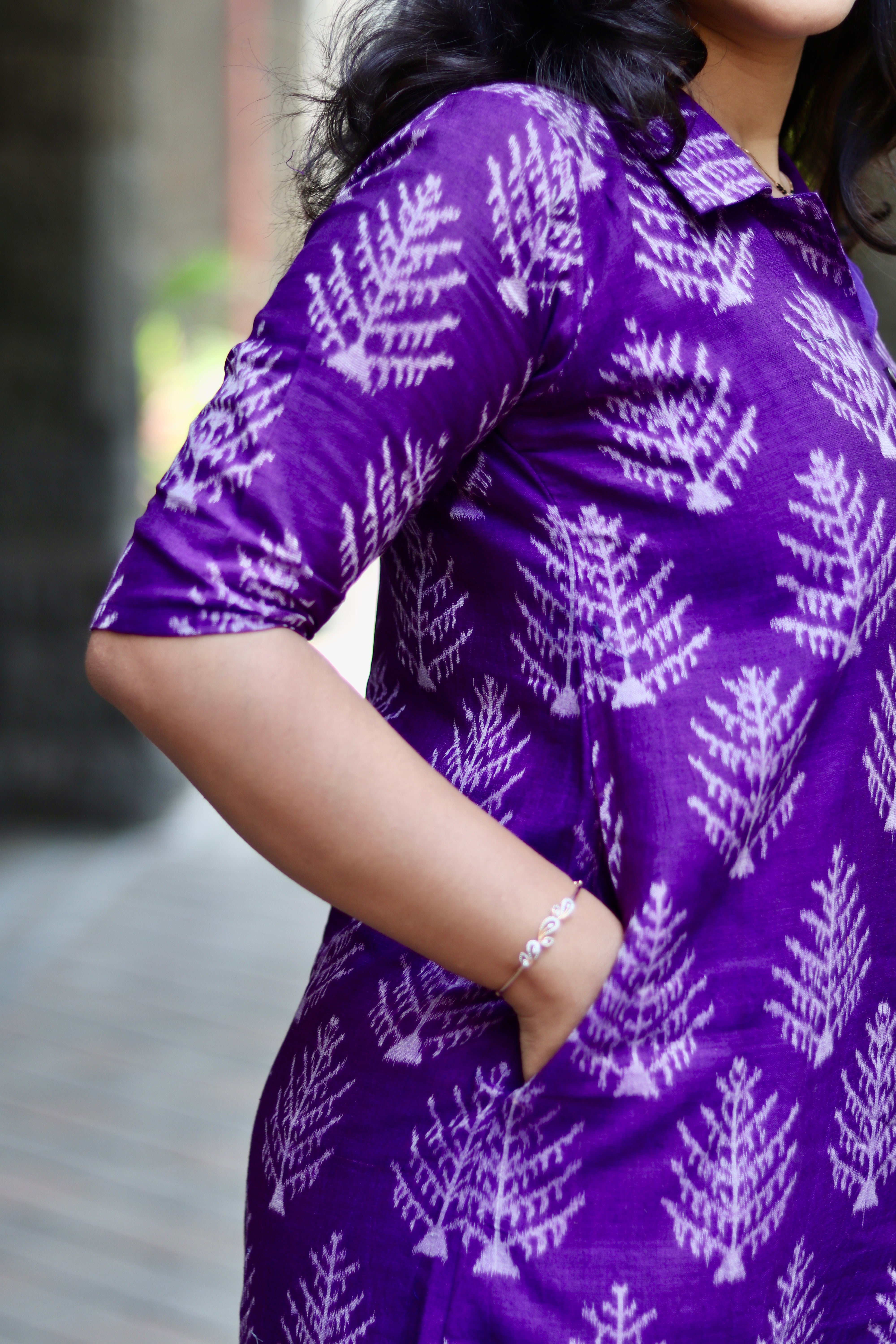 Saanjh Sambalpuri Ikkat Handloom Dress