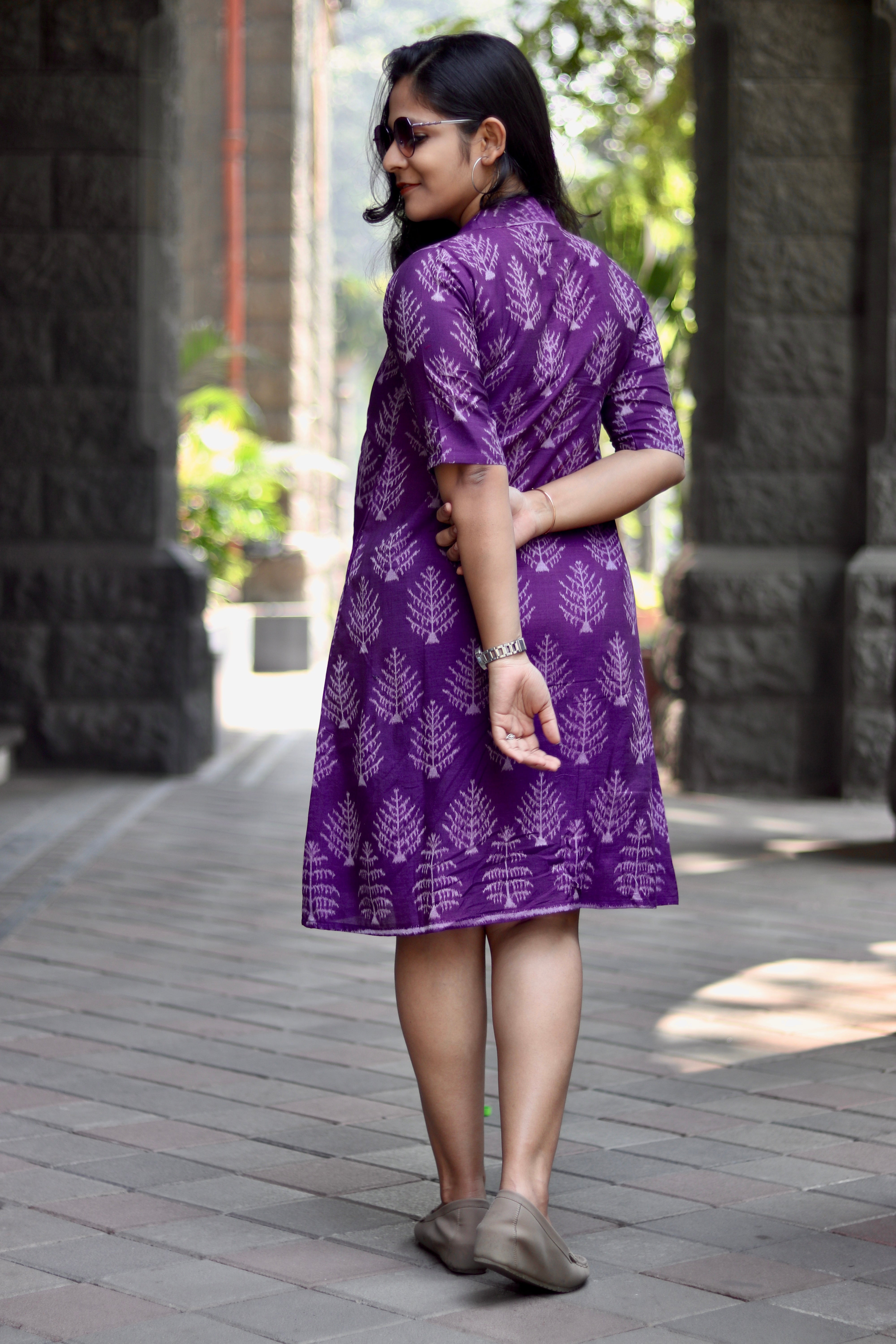 Saanjh Sambalpuri Ikkat Handloom Dress