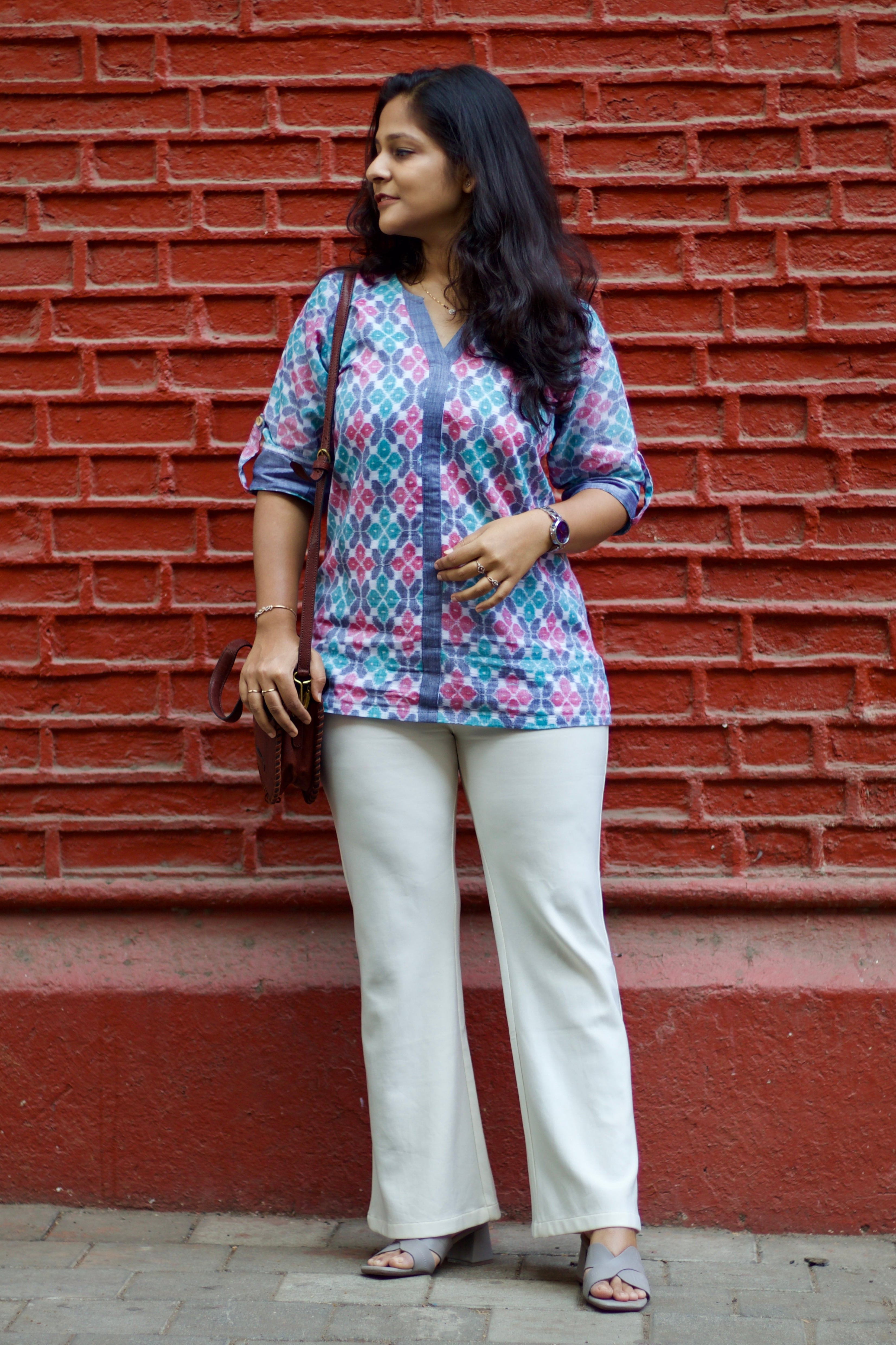 Parul Sambalpuri Handloom Shirt Kurti