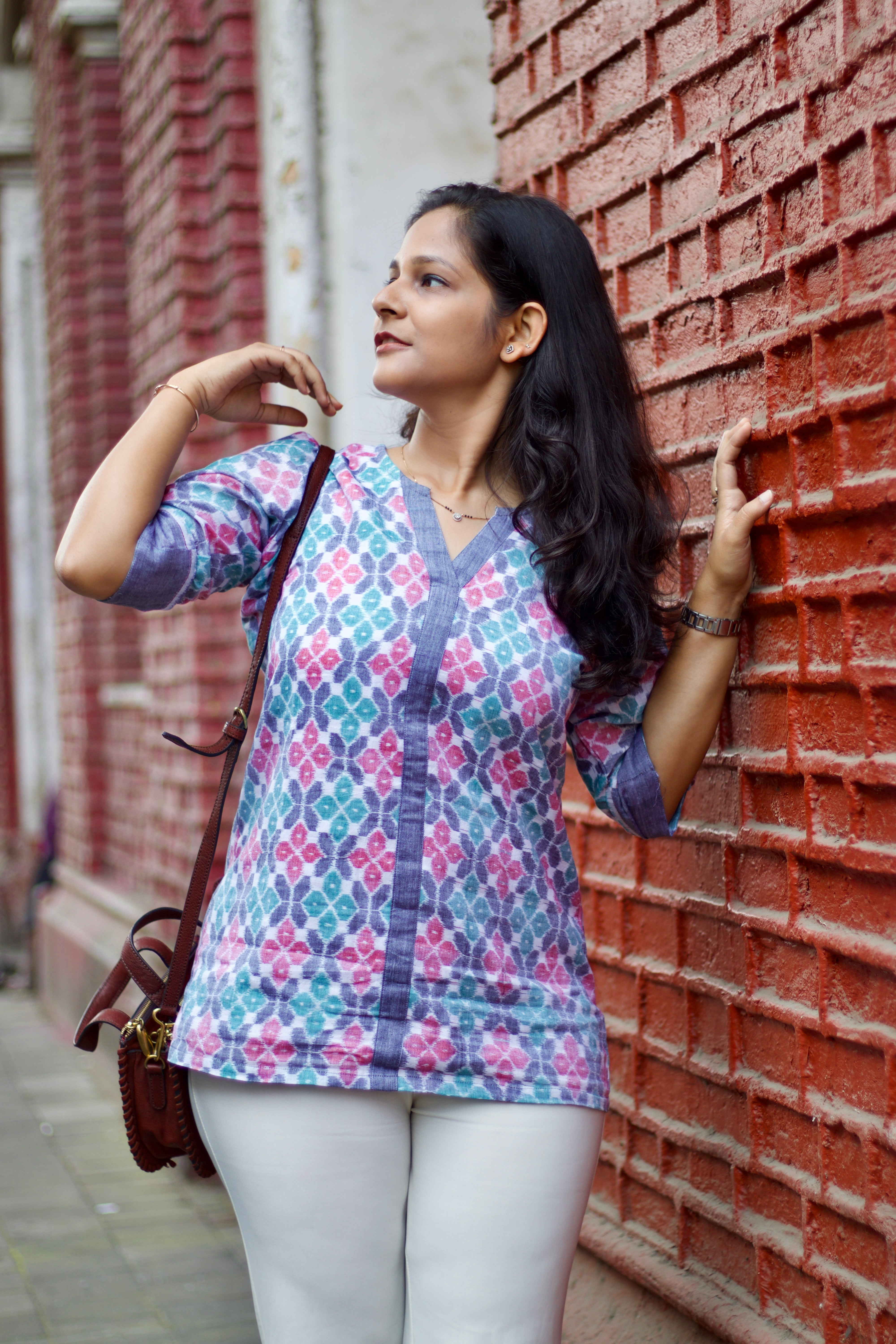 Parul Sambalpuri Handloom Shirt Kurti