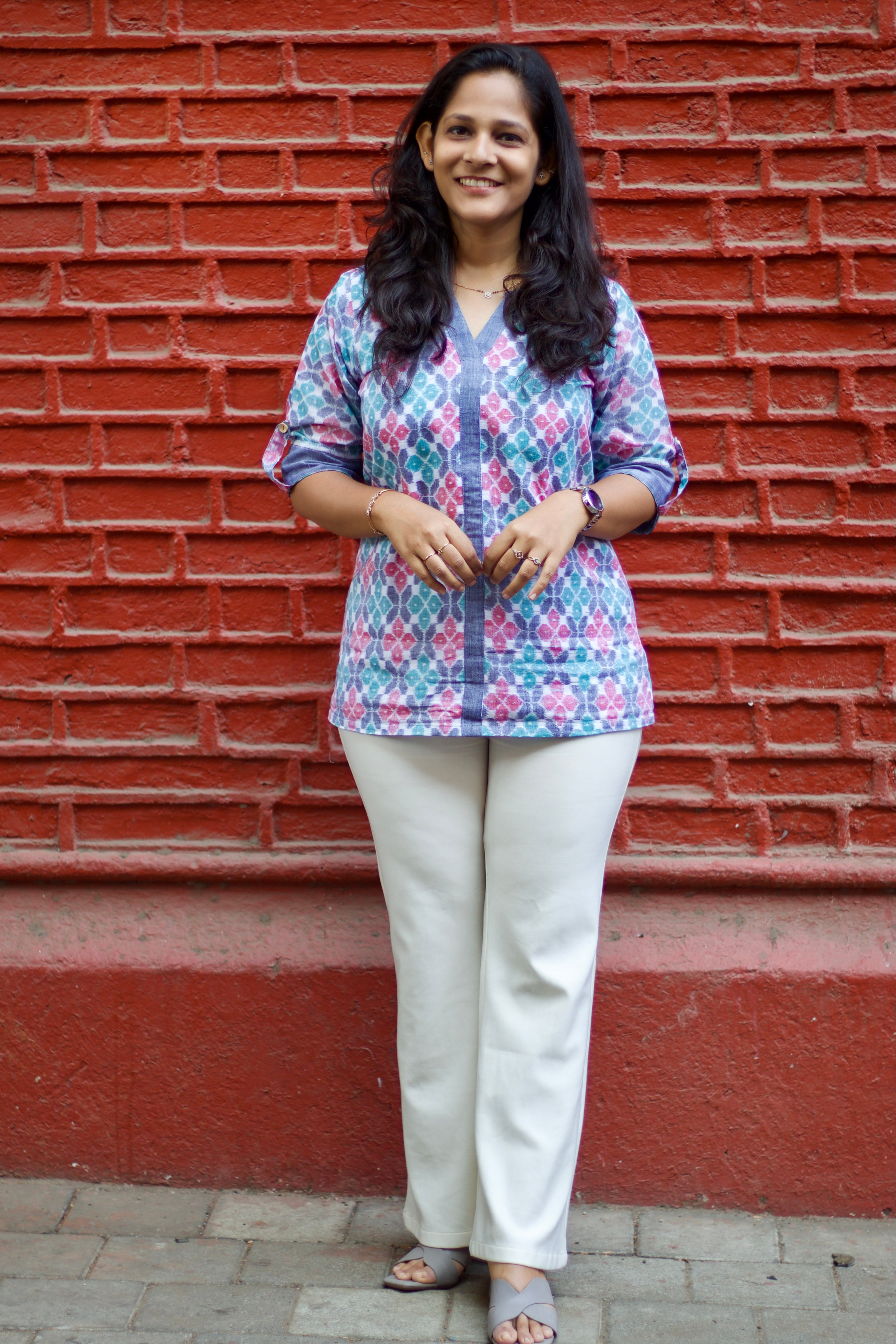 Parul Sambalpuri Handloom Shirt Kurti