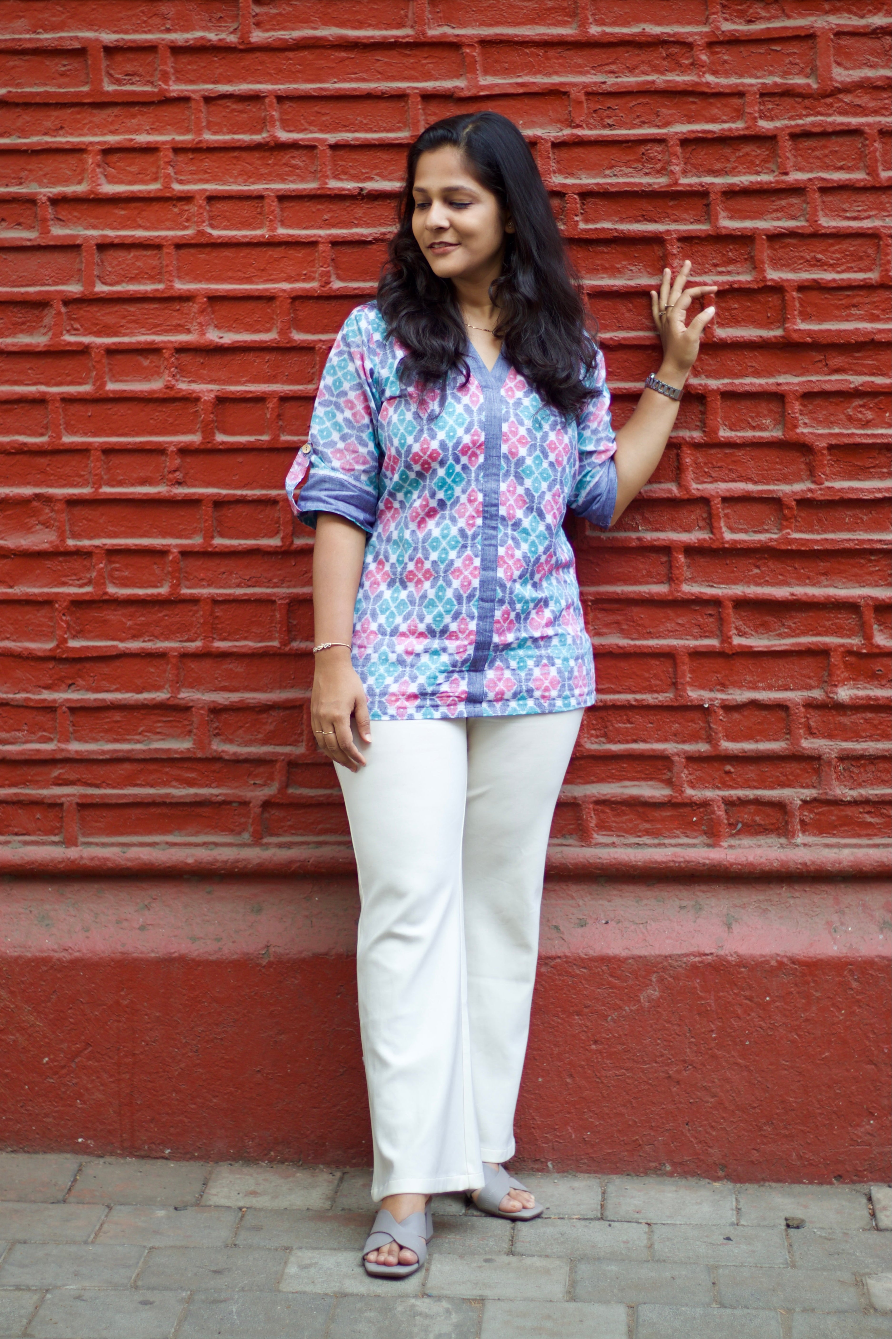 Parul Sambalpuri Handloom Shirt Kurti