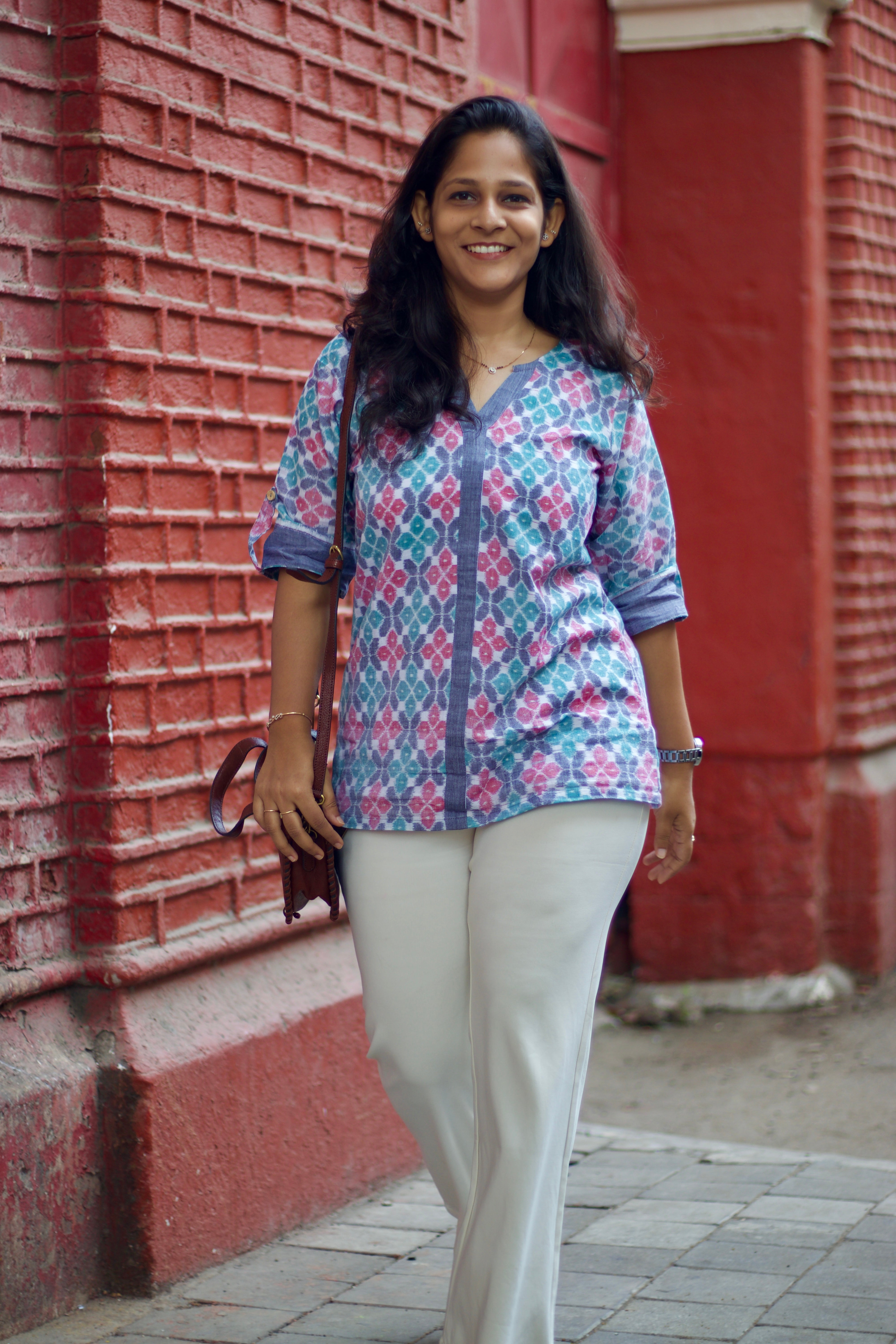 Parul Sambalpuri Handloom Shirt Kurti