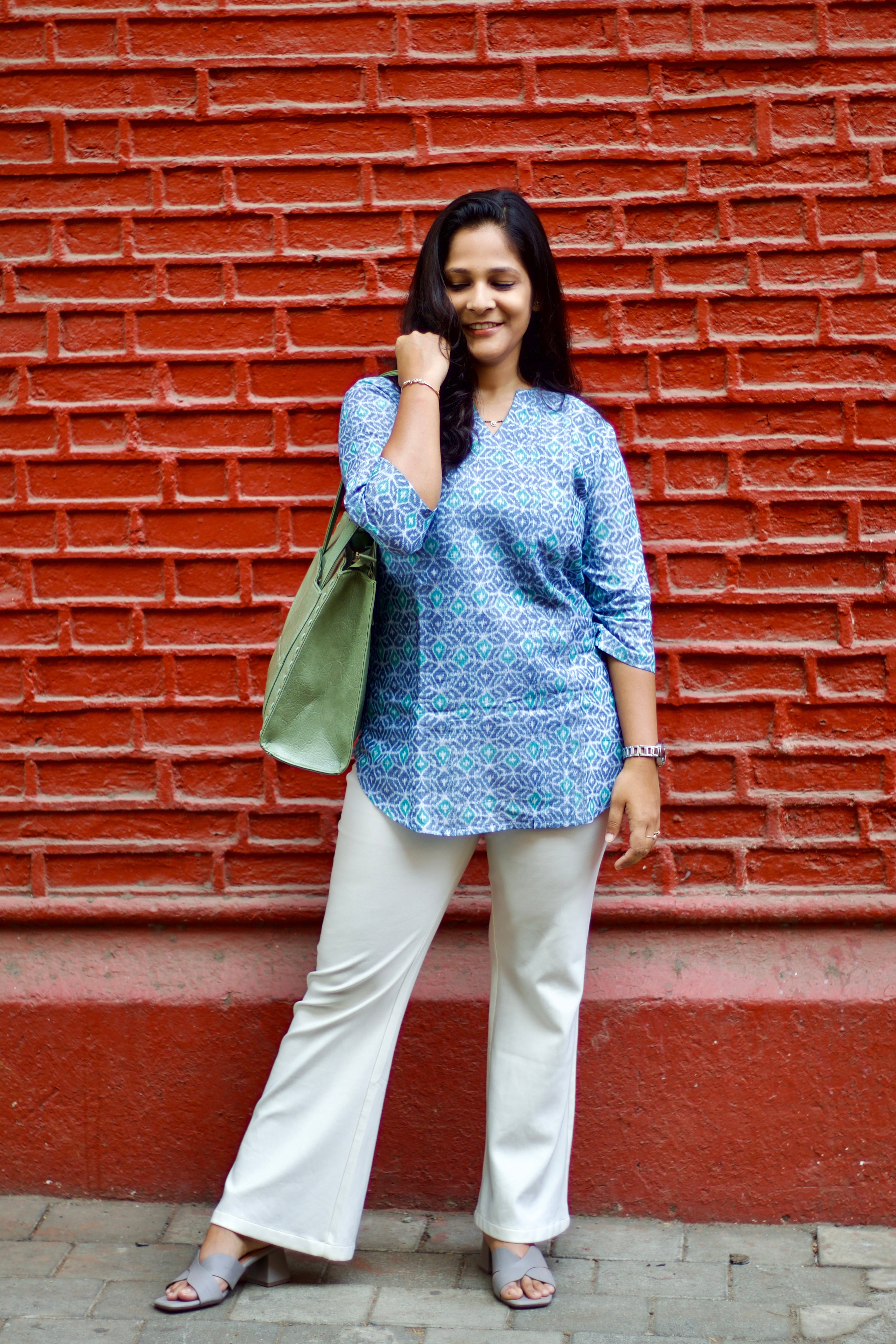 Juhi Sambalpuri Handloom Short Kurti