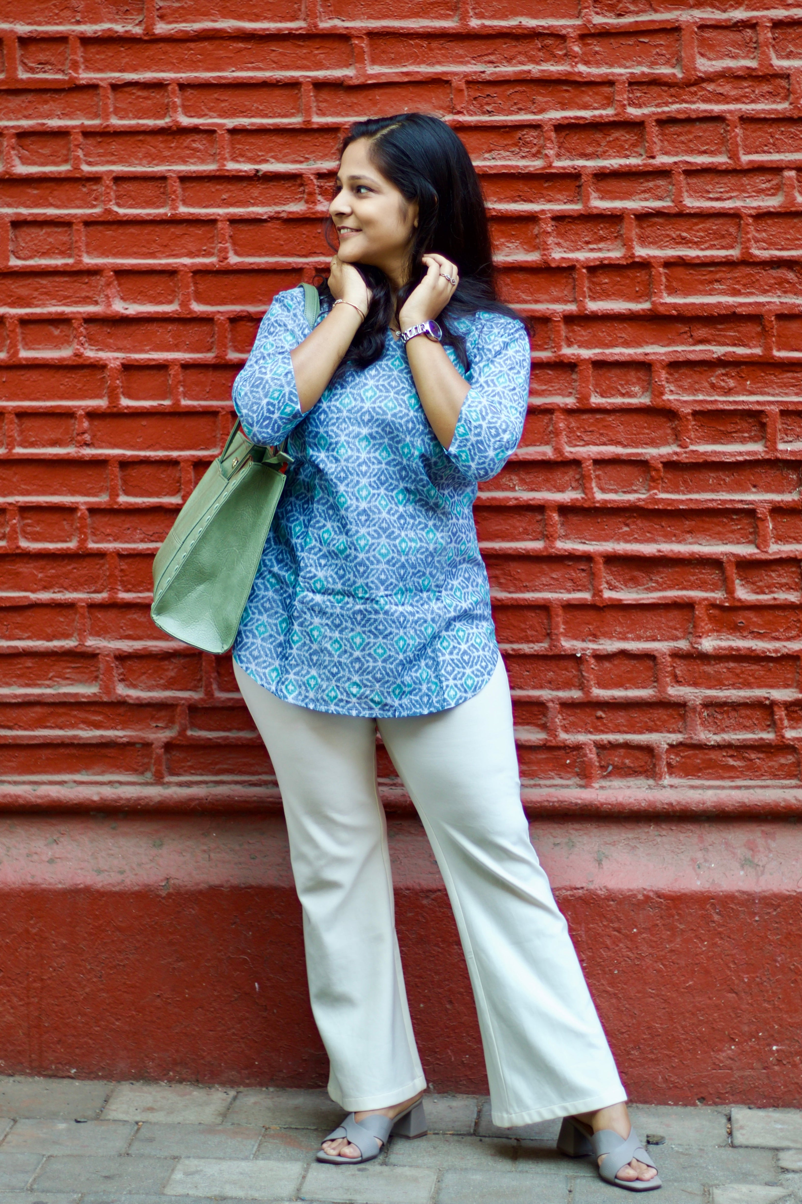 Juhi Sambalpuri Handloom Short Kurti