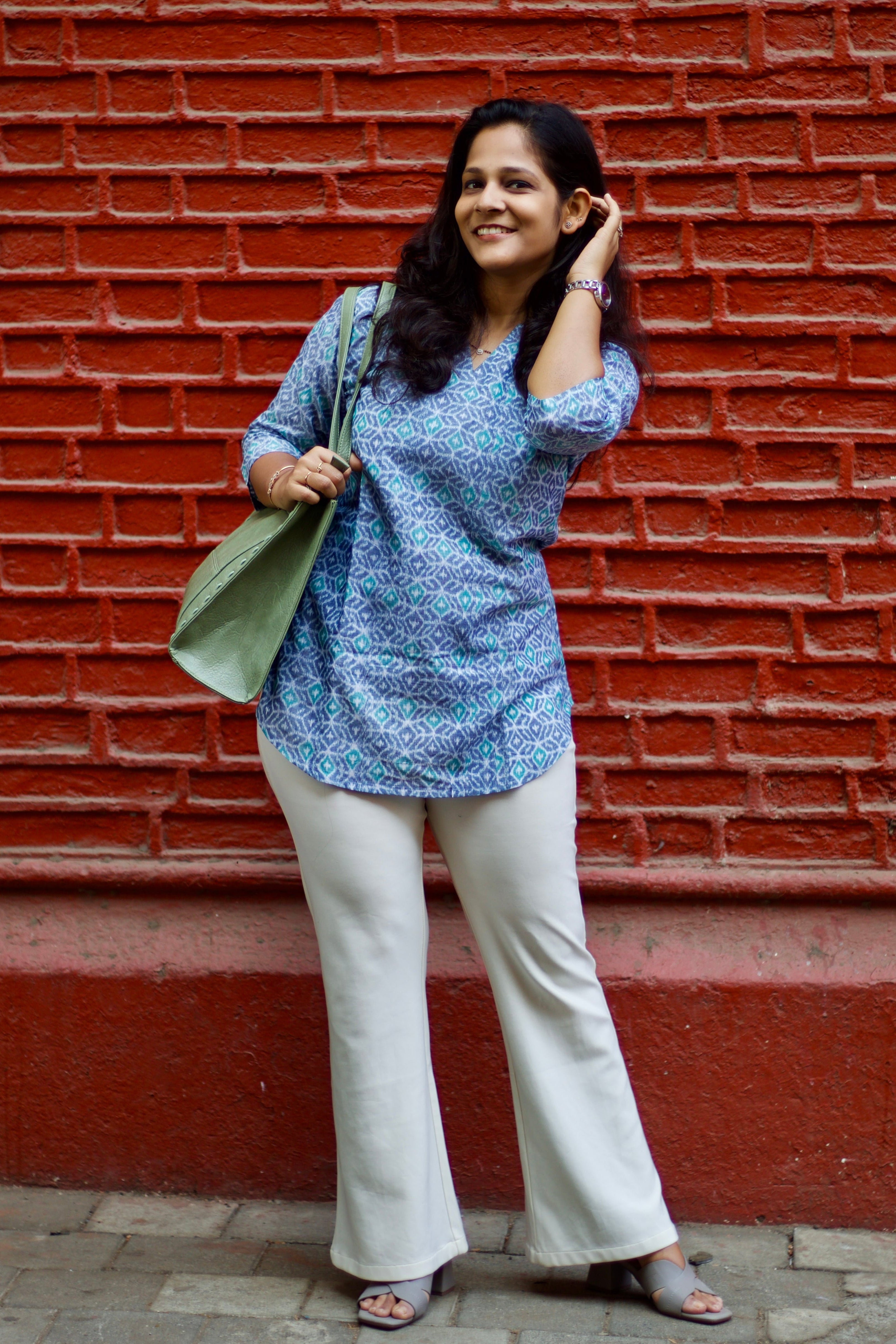 Juhi Sambalpuri Handloom Short Kurti