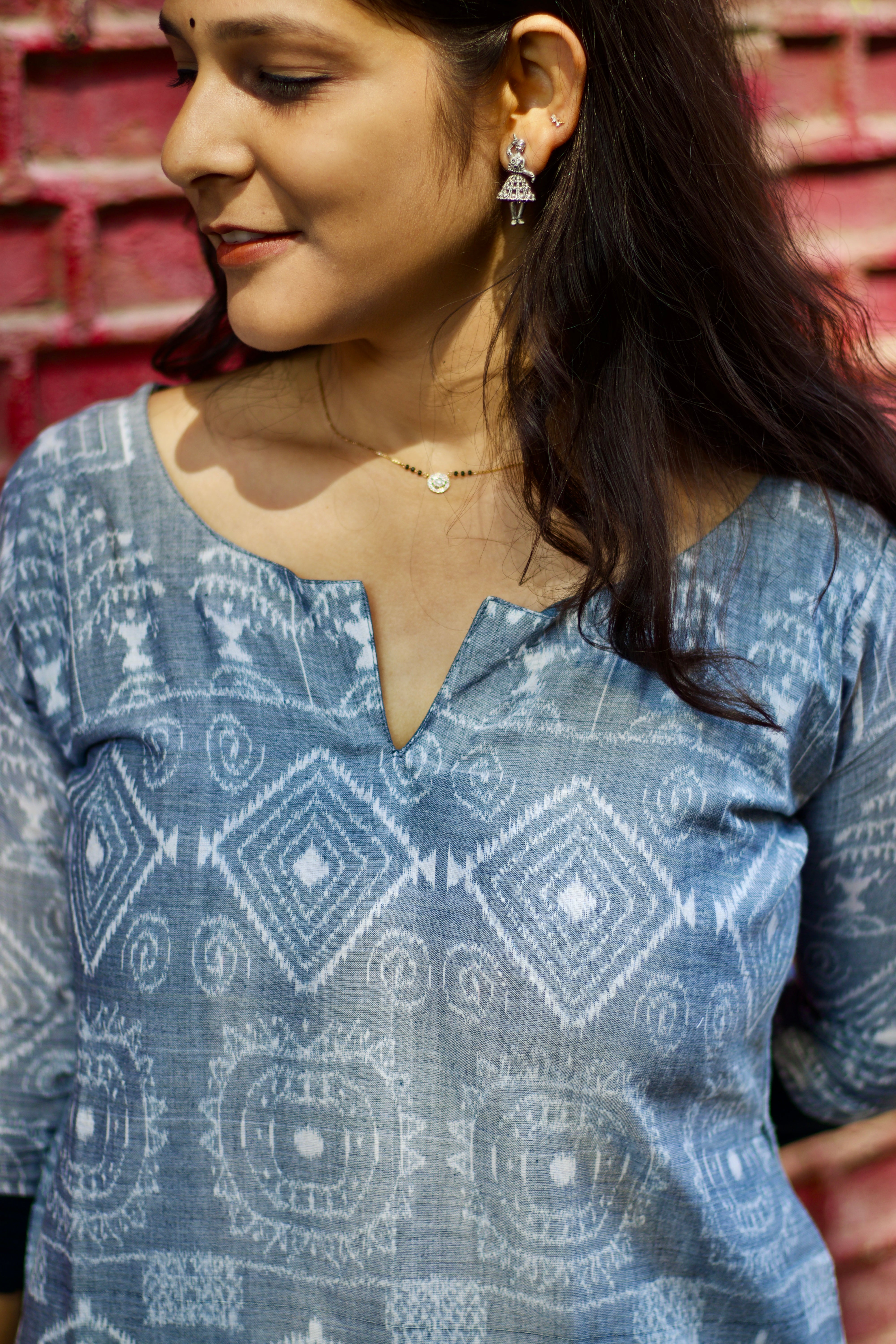 Ketki Sambalpuri Handloom Ikat Kurti