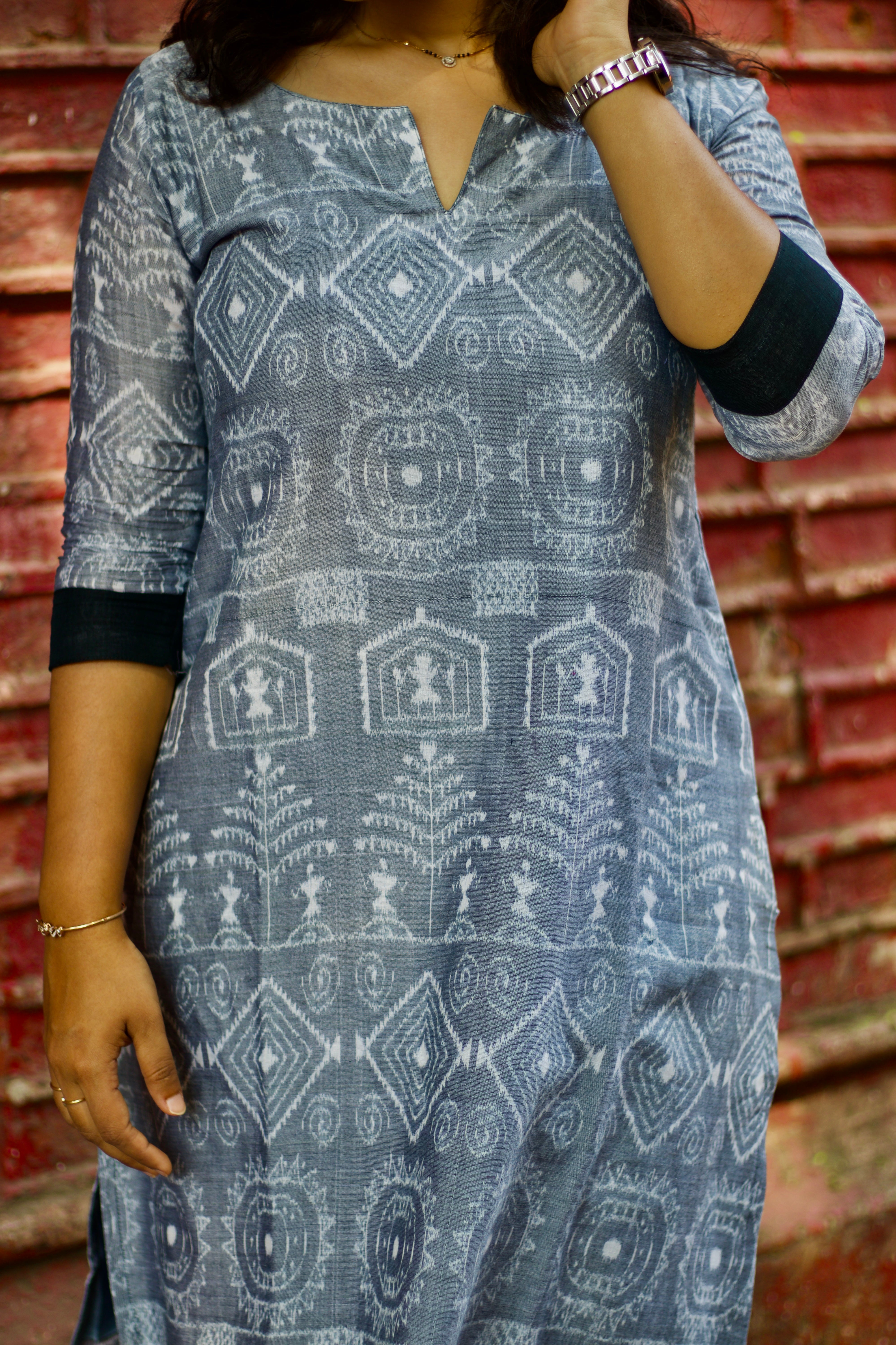 Ketki Sambalpuri Handloom Ikat Kurti