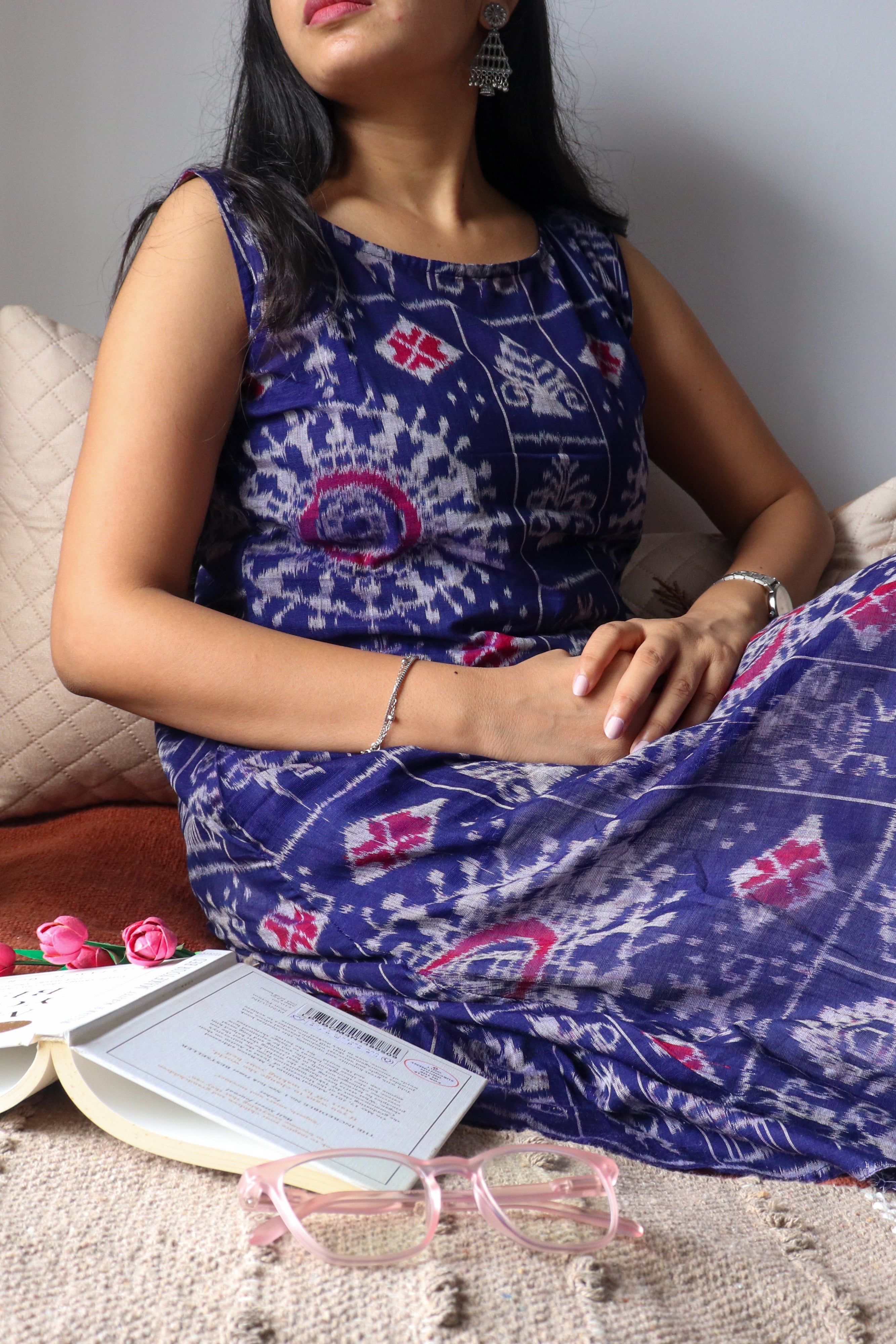 Bhumika Sambalpuri Ikkat Handloom A-line Kurti